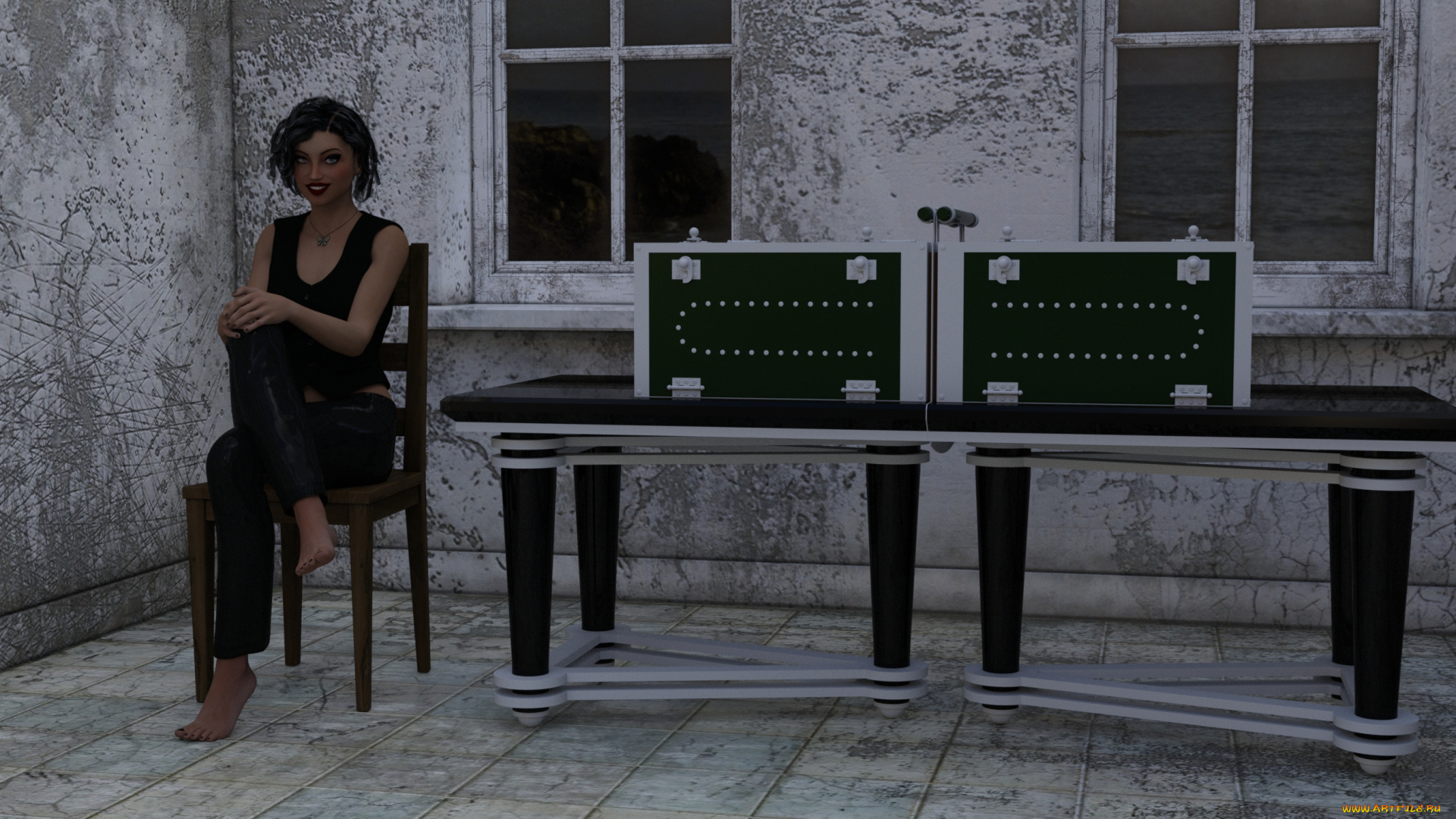 3д, графика, люди, , people, девушка, взгляд, фон