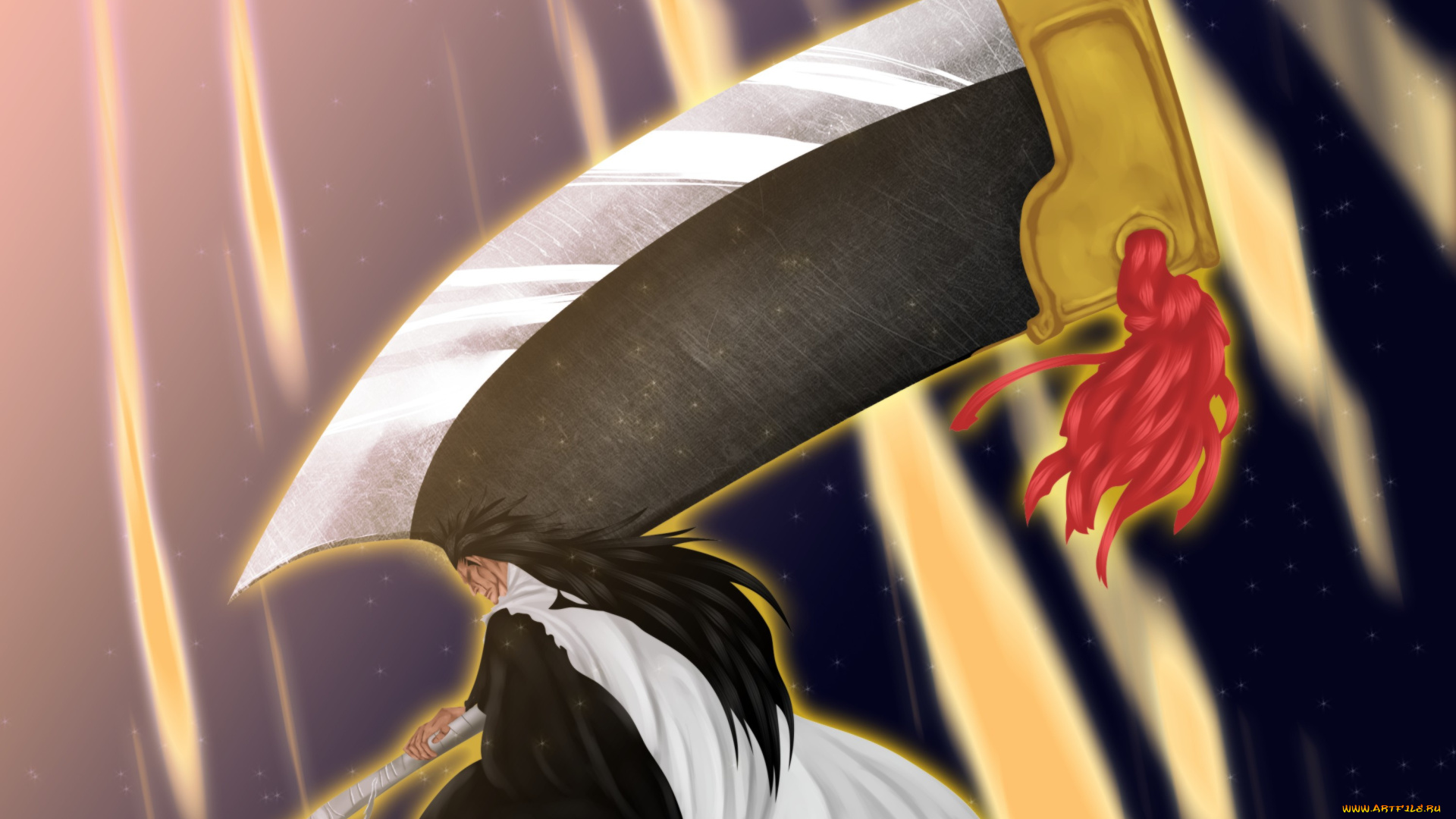 аниме, bleach, зараки, кенпачи