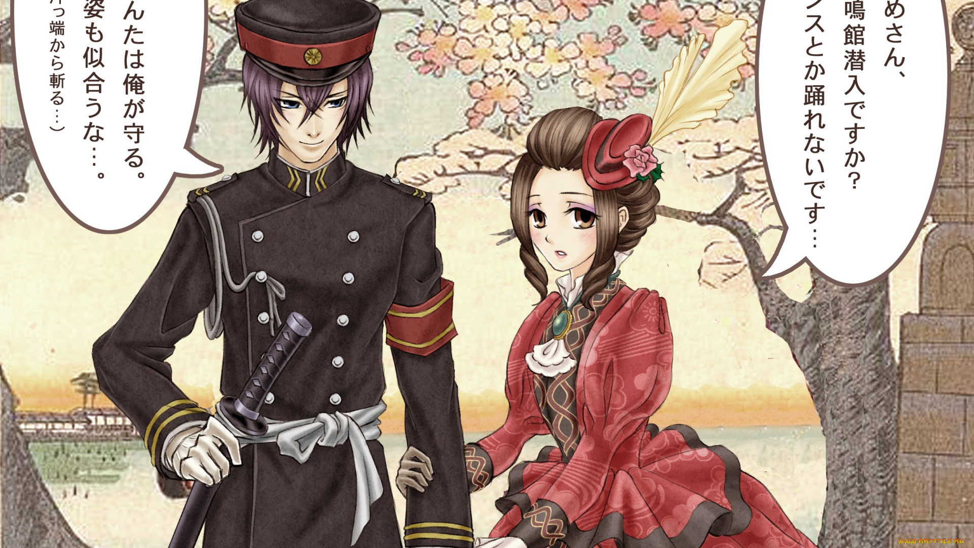 аниме, hakuouki, shinsengumi, kitan