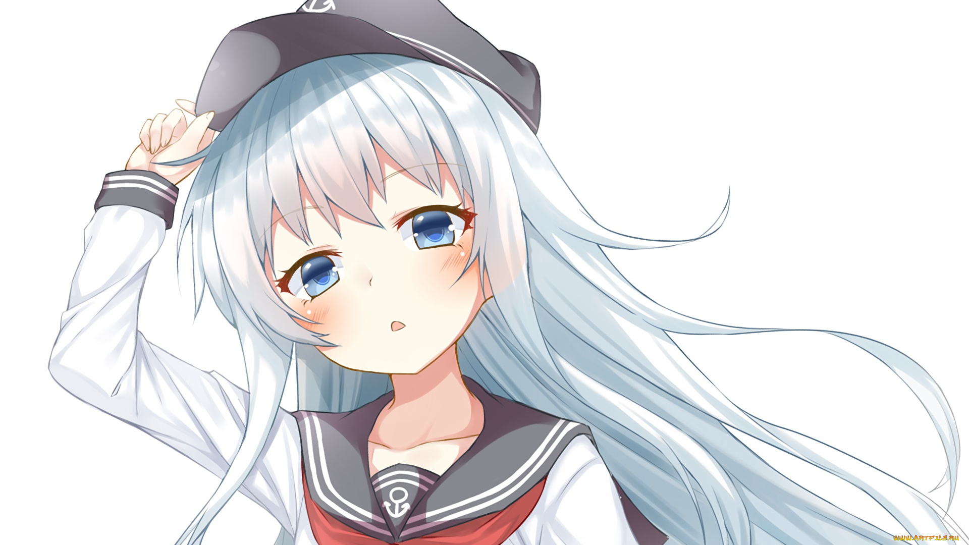аниме, kantai, collection, девушка, фон, взгляд