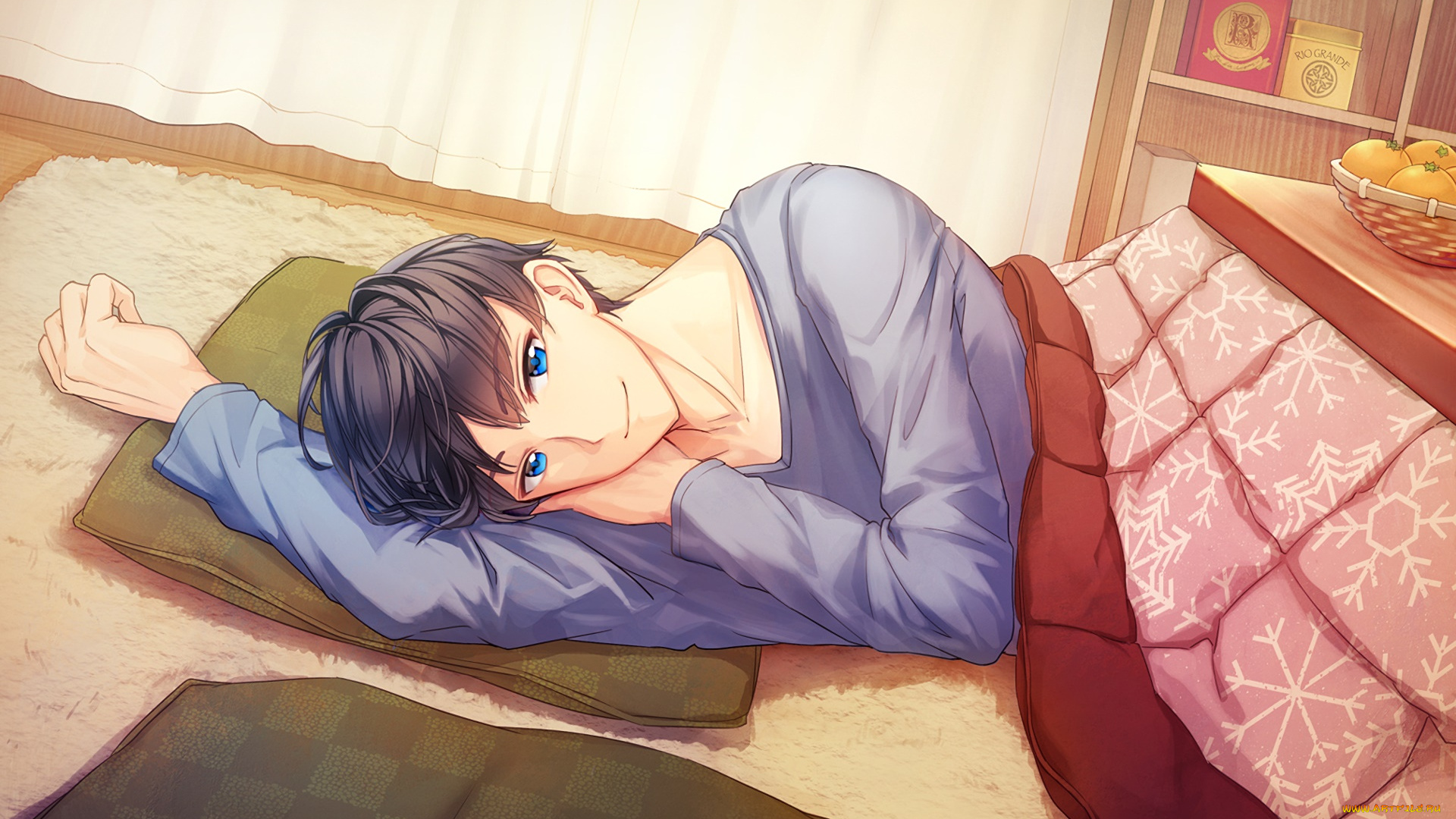 аниме, unknown, , другое, парень, взгляд, фон