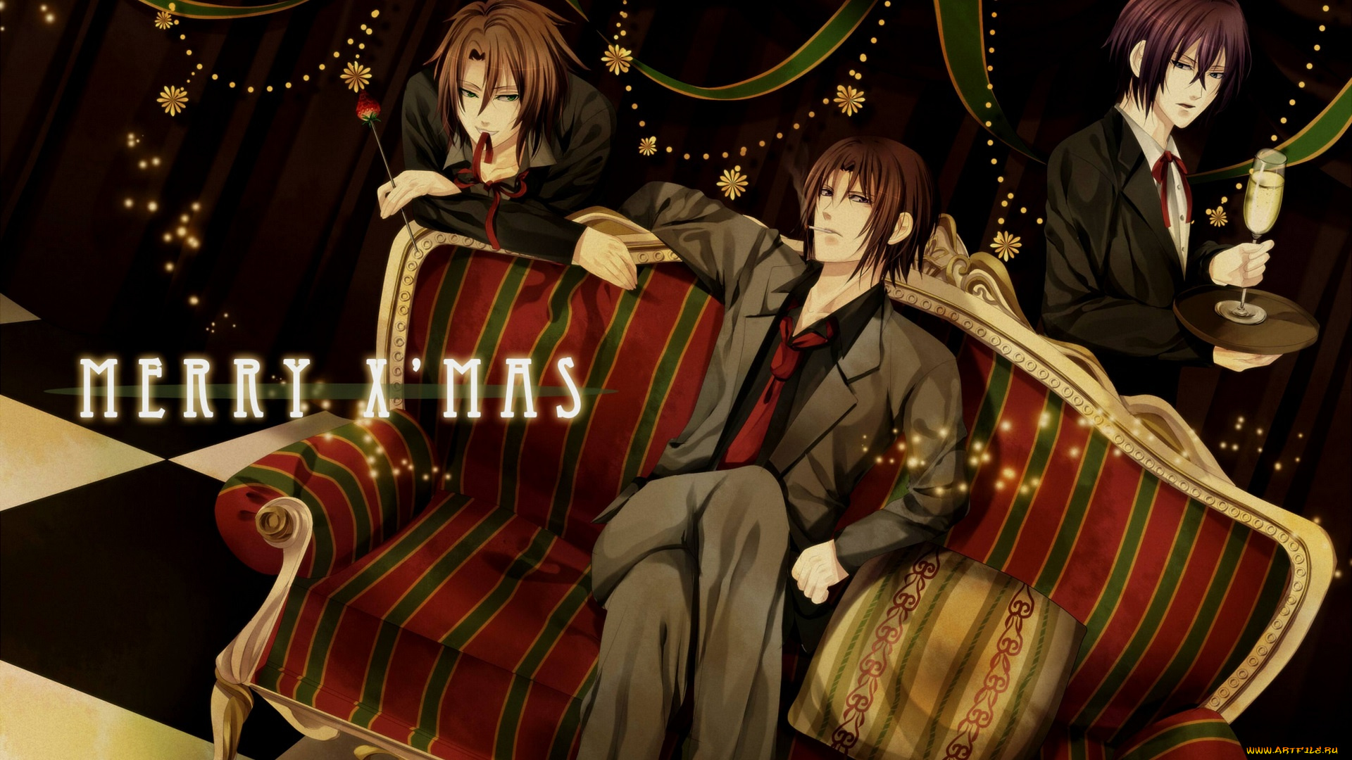 аниме, uta, no, prince-sama, парни