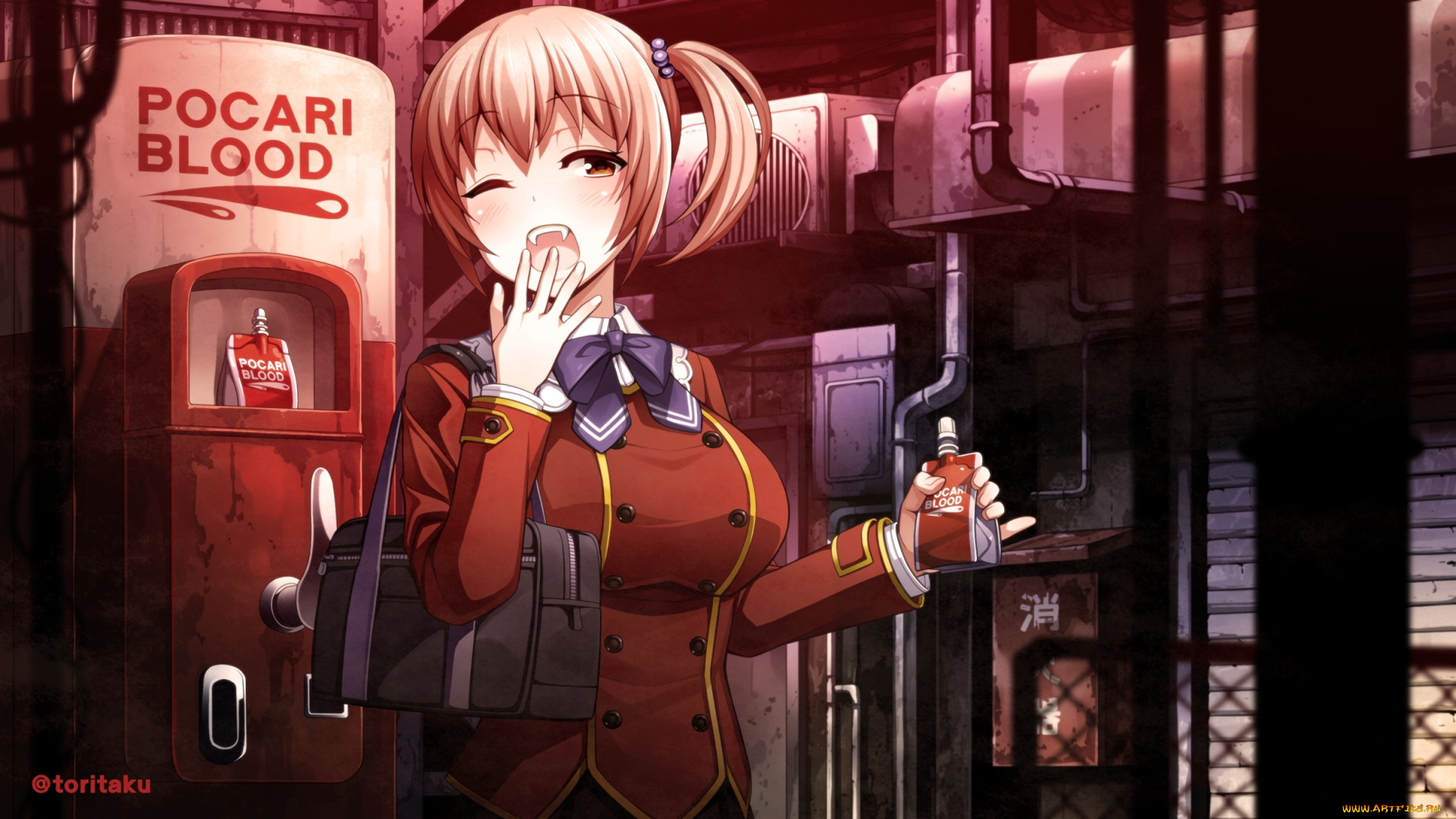 аниме, животные, , существа, вампир, кровь