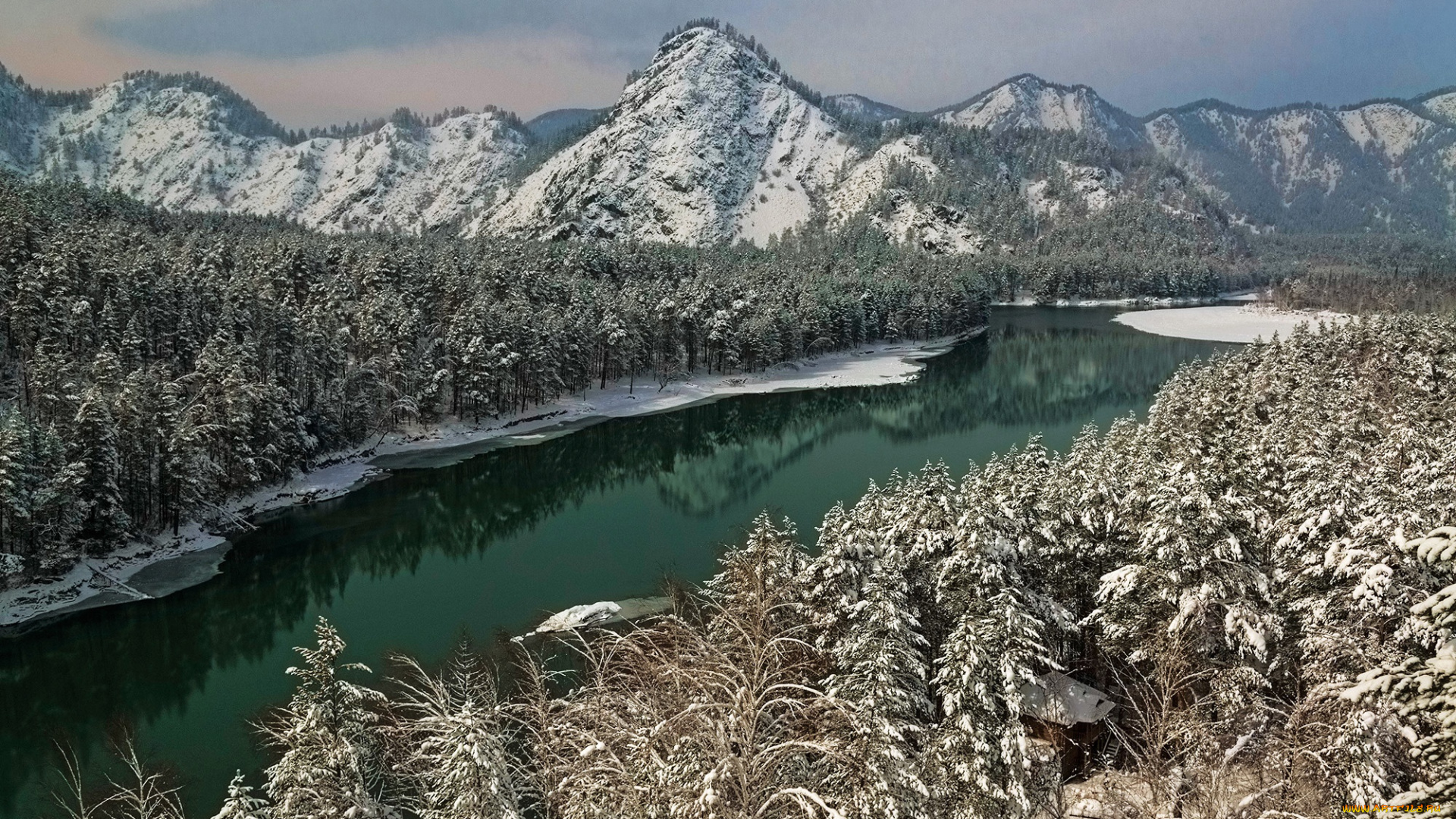 природа, реки, озера, река, деревья, горы