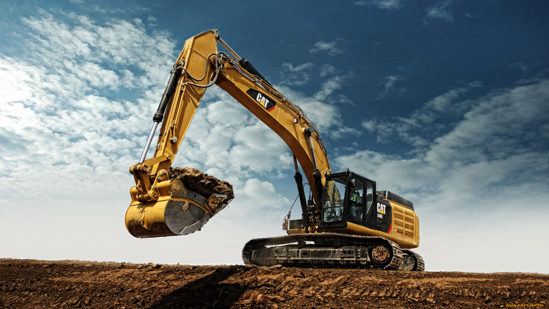 техника, экскаваторы, caterpillar