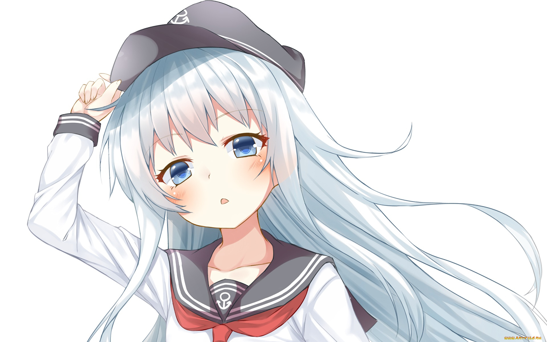 аниме, kantai, collection, девушка, фон, взгляд