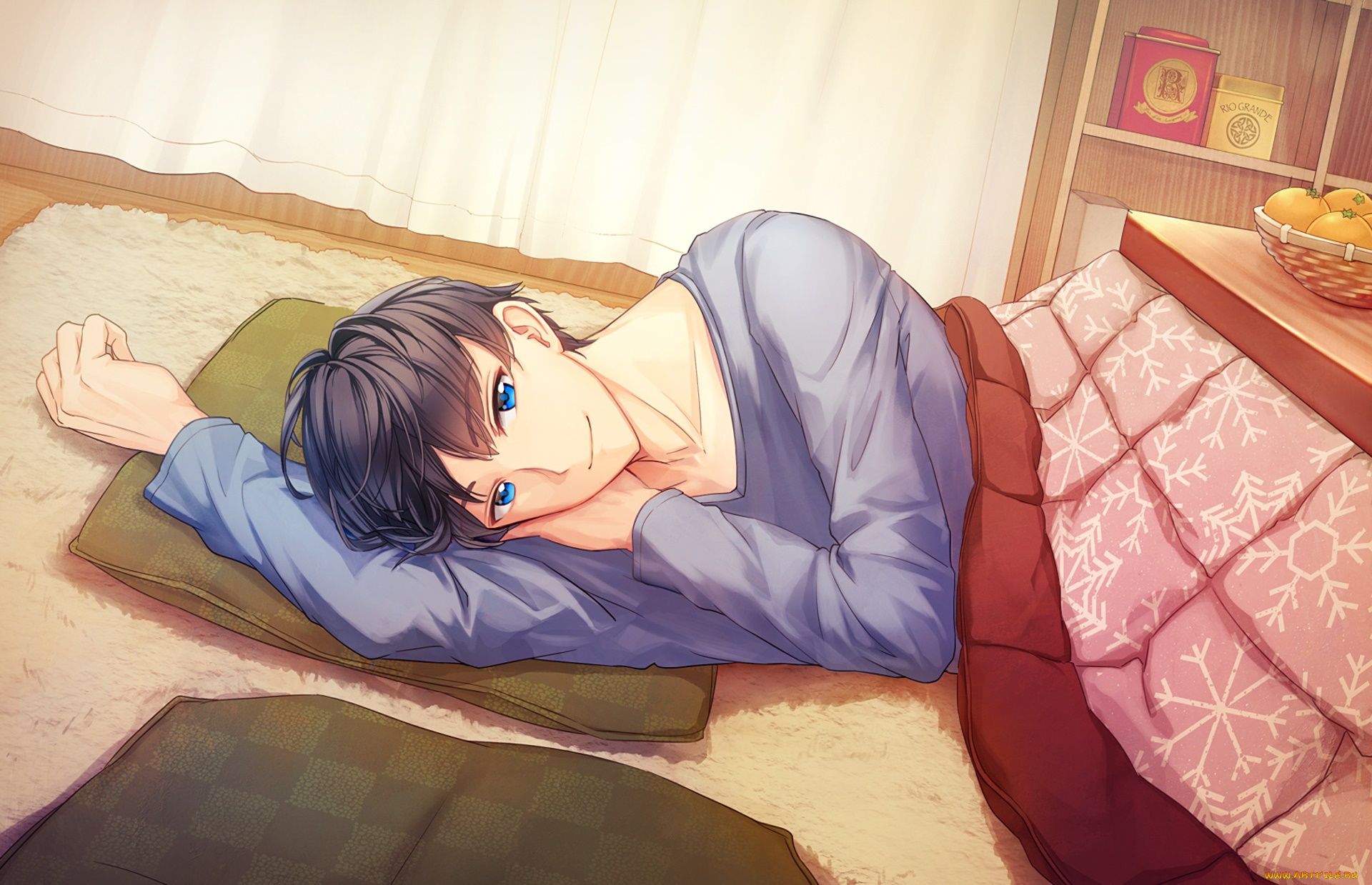 аниме, unknown, , другое, парень, взгляд, фон