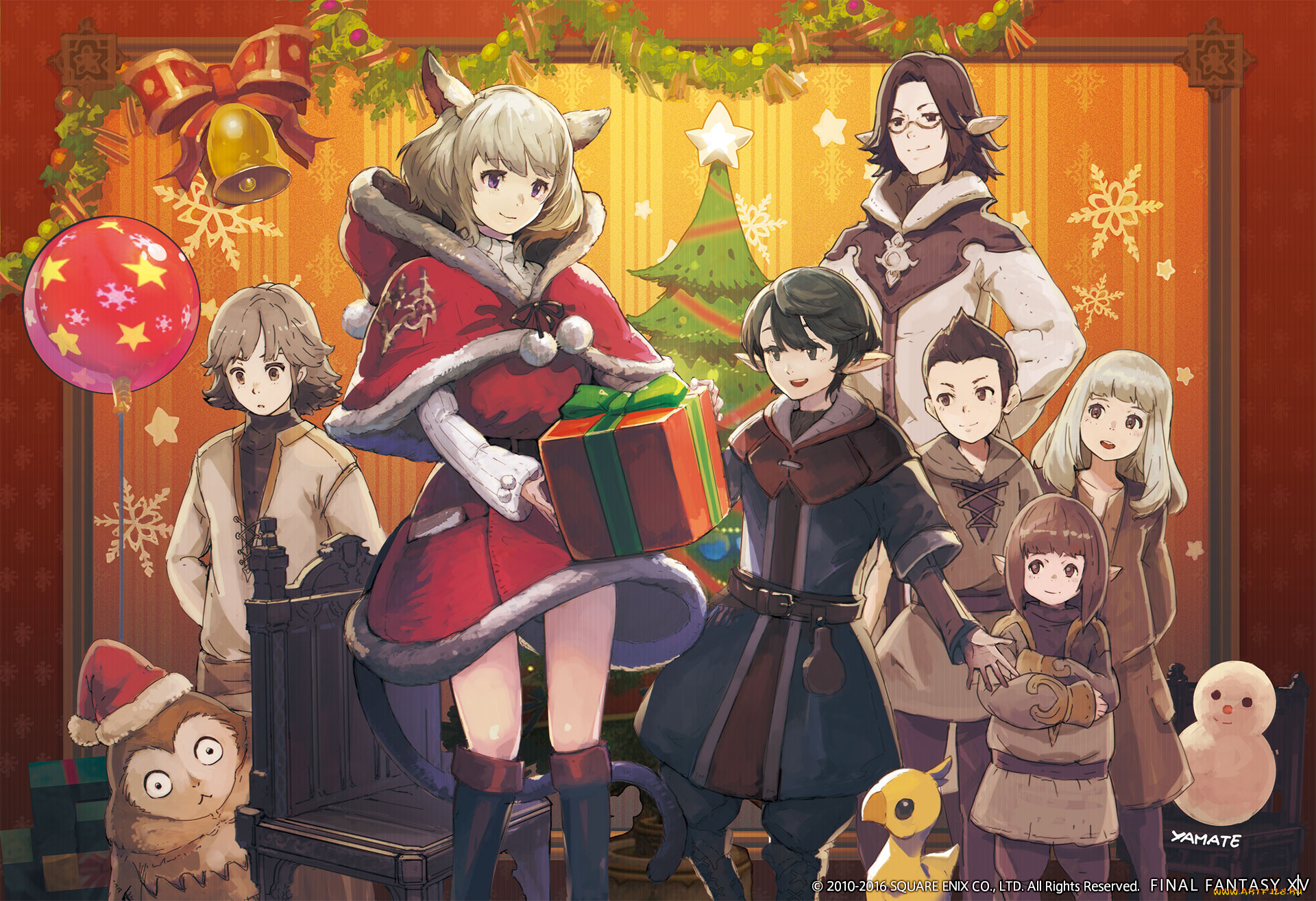 аниме, зима, , новый, год, , рождество, рождество