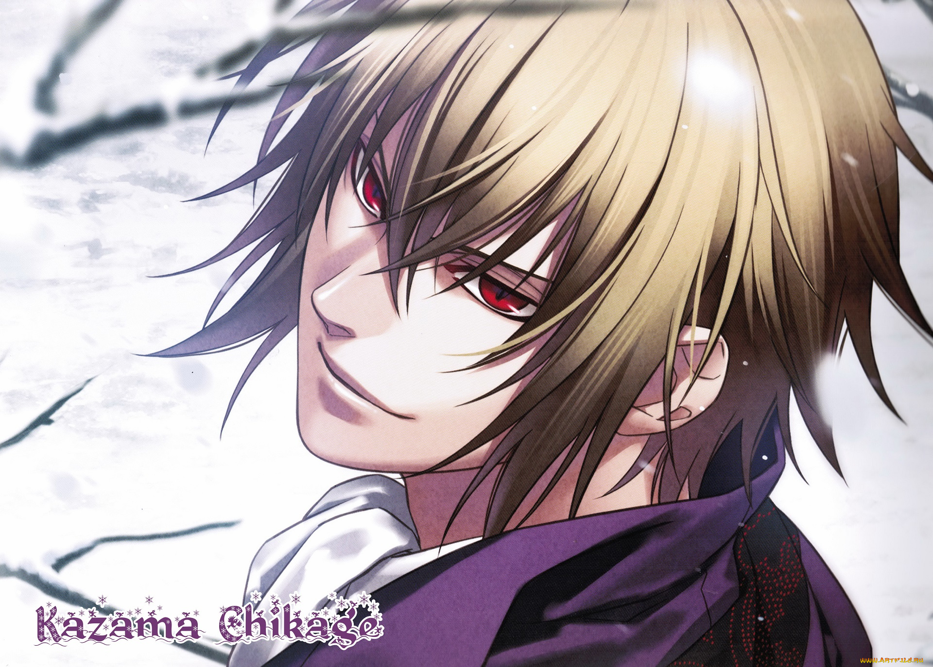 аниме, hakuouki, kazama, chikage