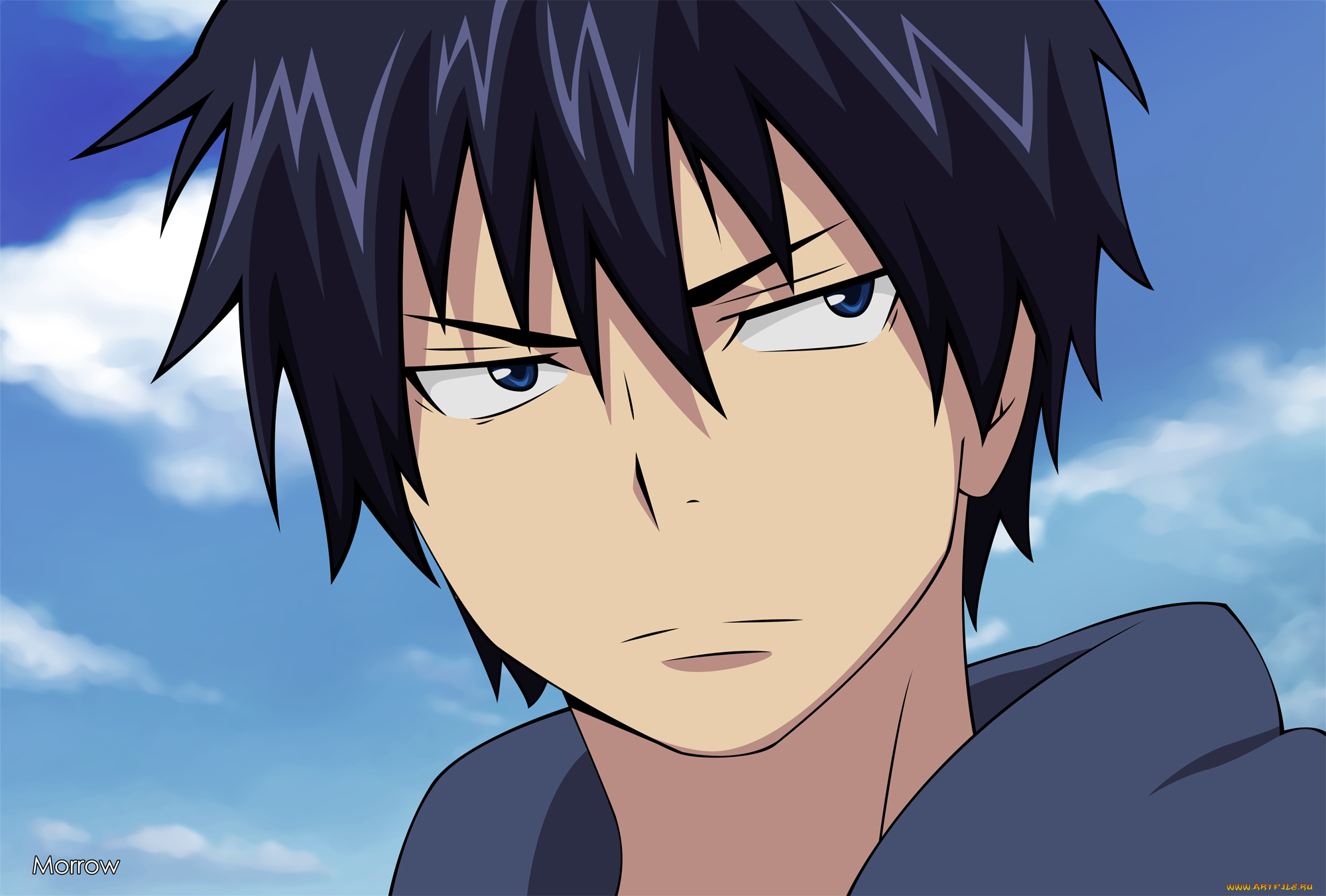 аниме, ao, no, exorcist, okumura, rin