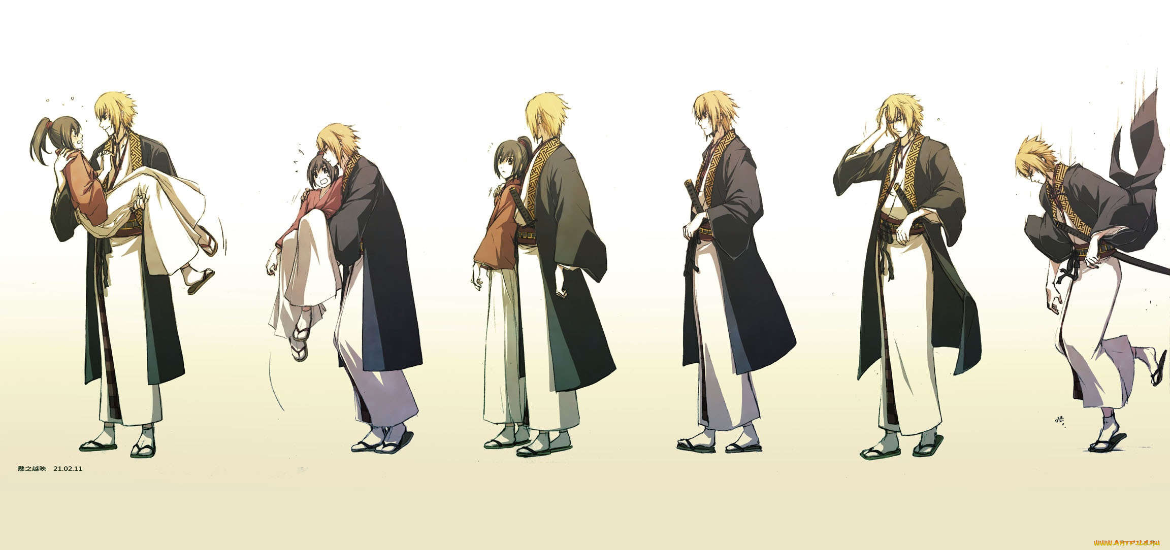 аниме, hakuouki, shinsengumi, kitan