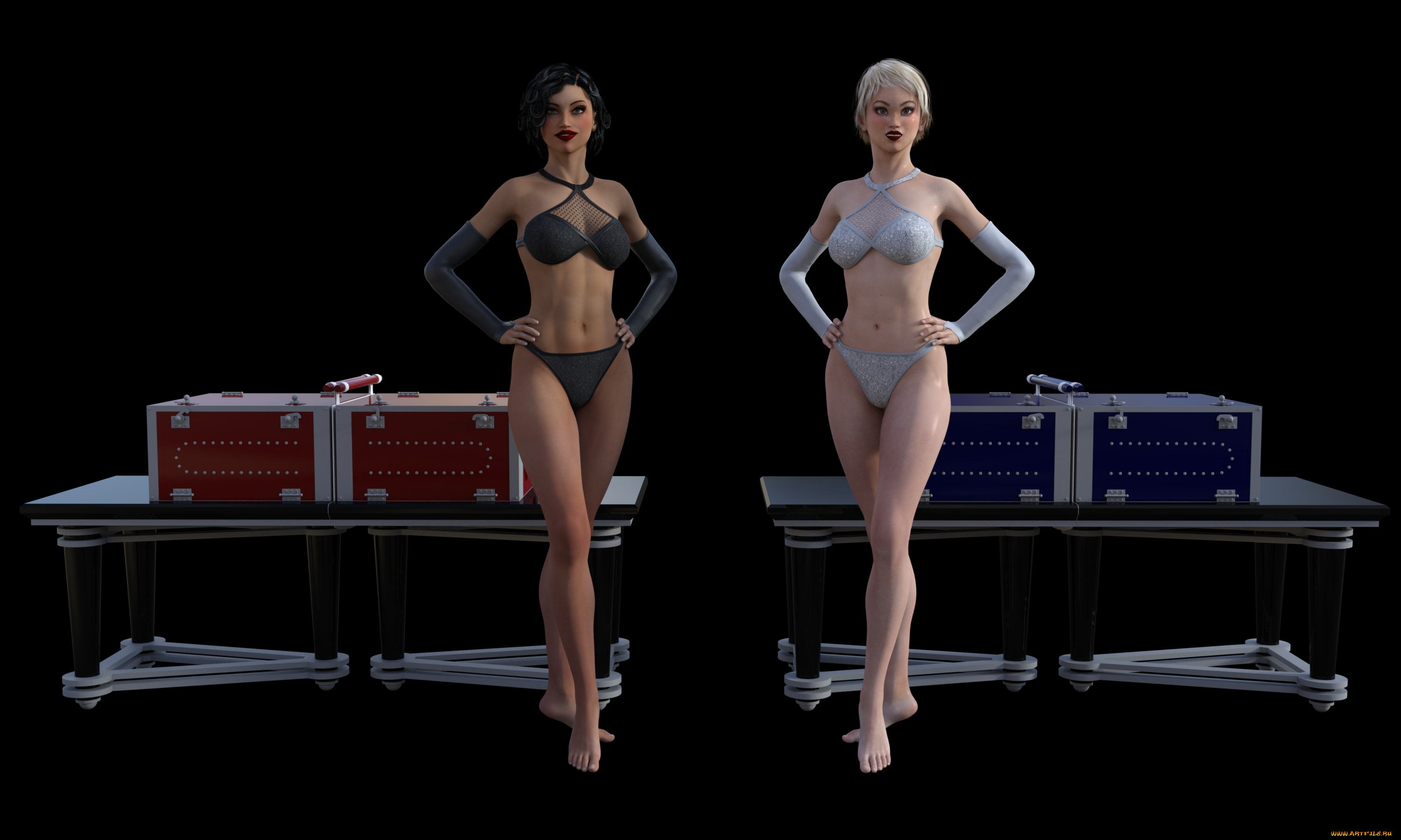 3д, графика, люди, , people, фон, взгляд, девушки