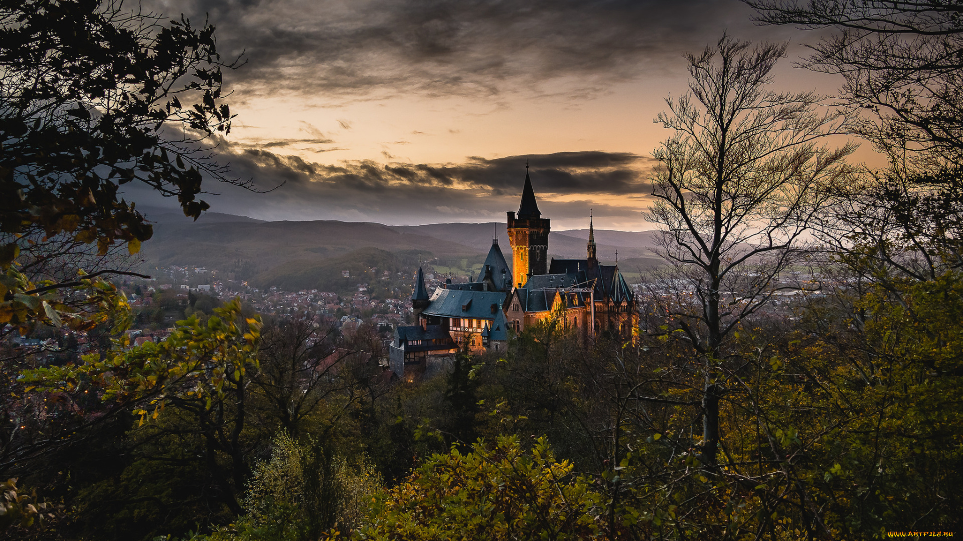 castle, wernigerode, города, замки, германии, замок