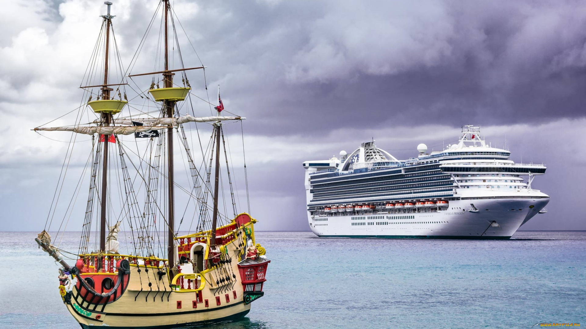 david, and, goliath, -, george, town, , grand, cayman, корабли, разные, вместе, круиз, лайнер