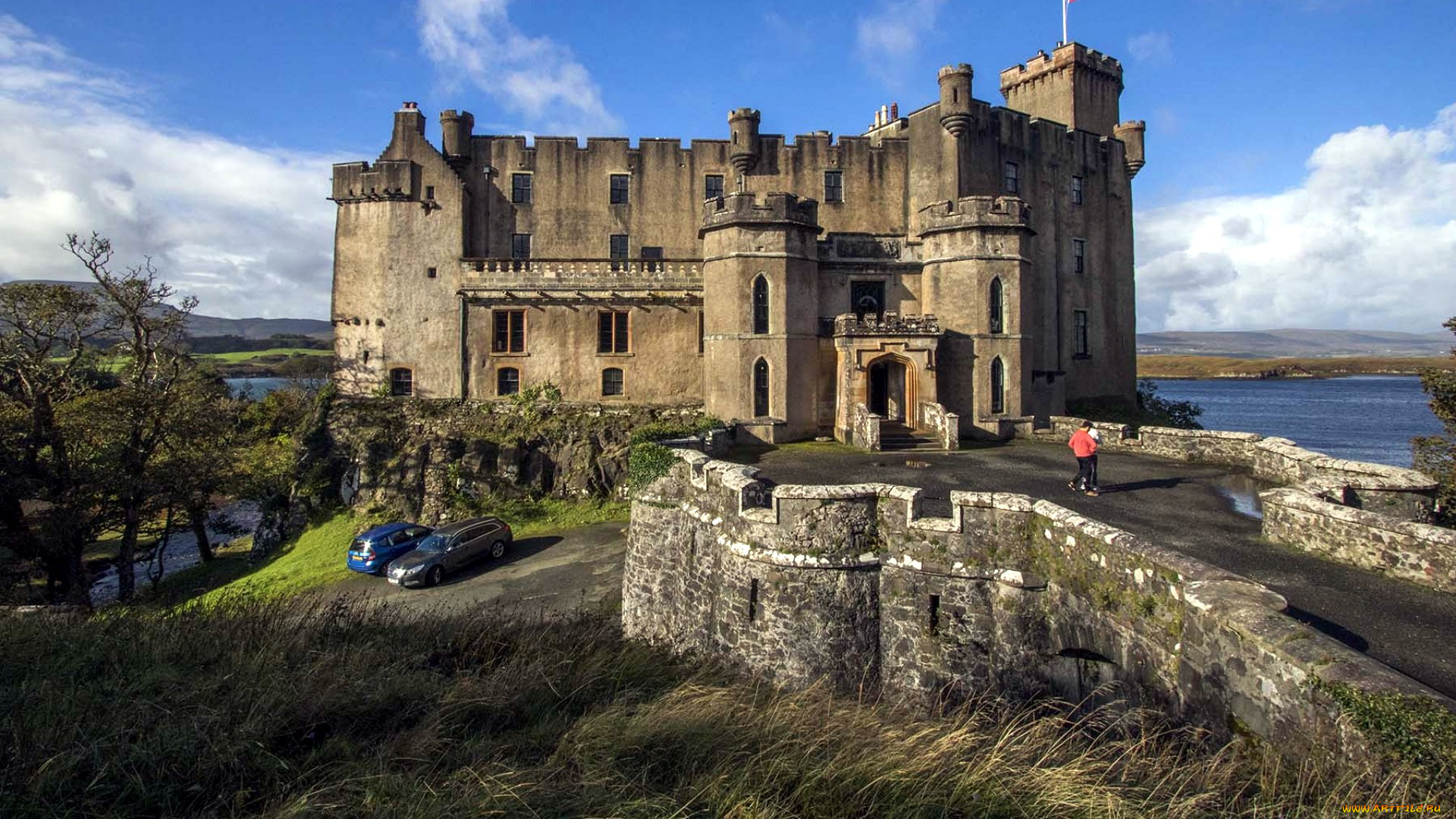 dunvegan, castle, scotland, города, замки, англии, dunvegan, castle