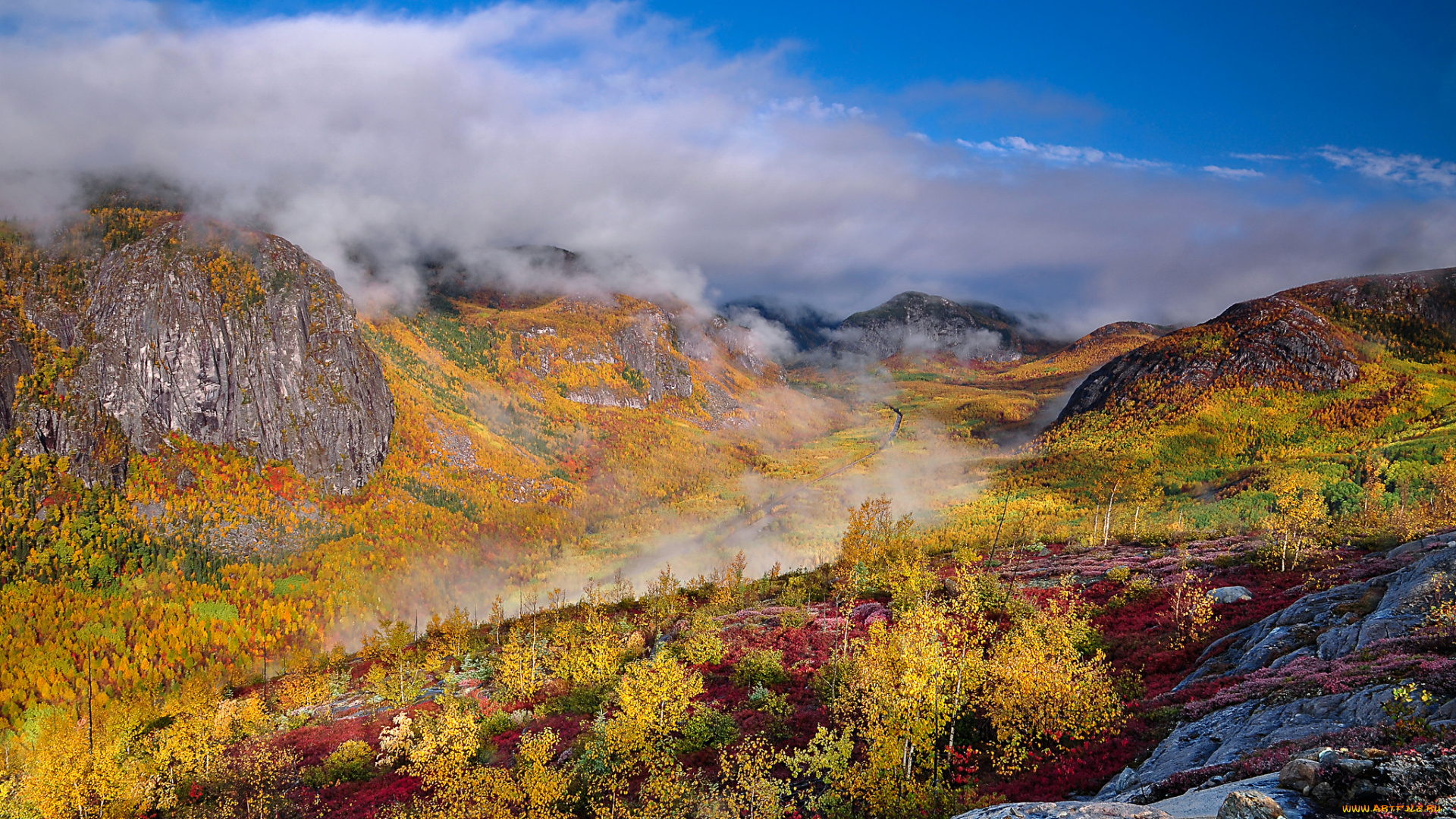 природа, горы, простор