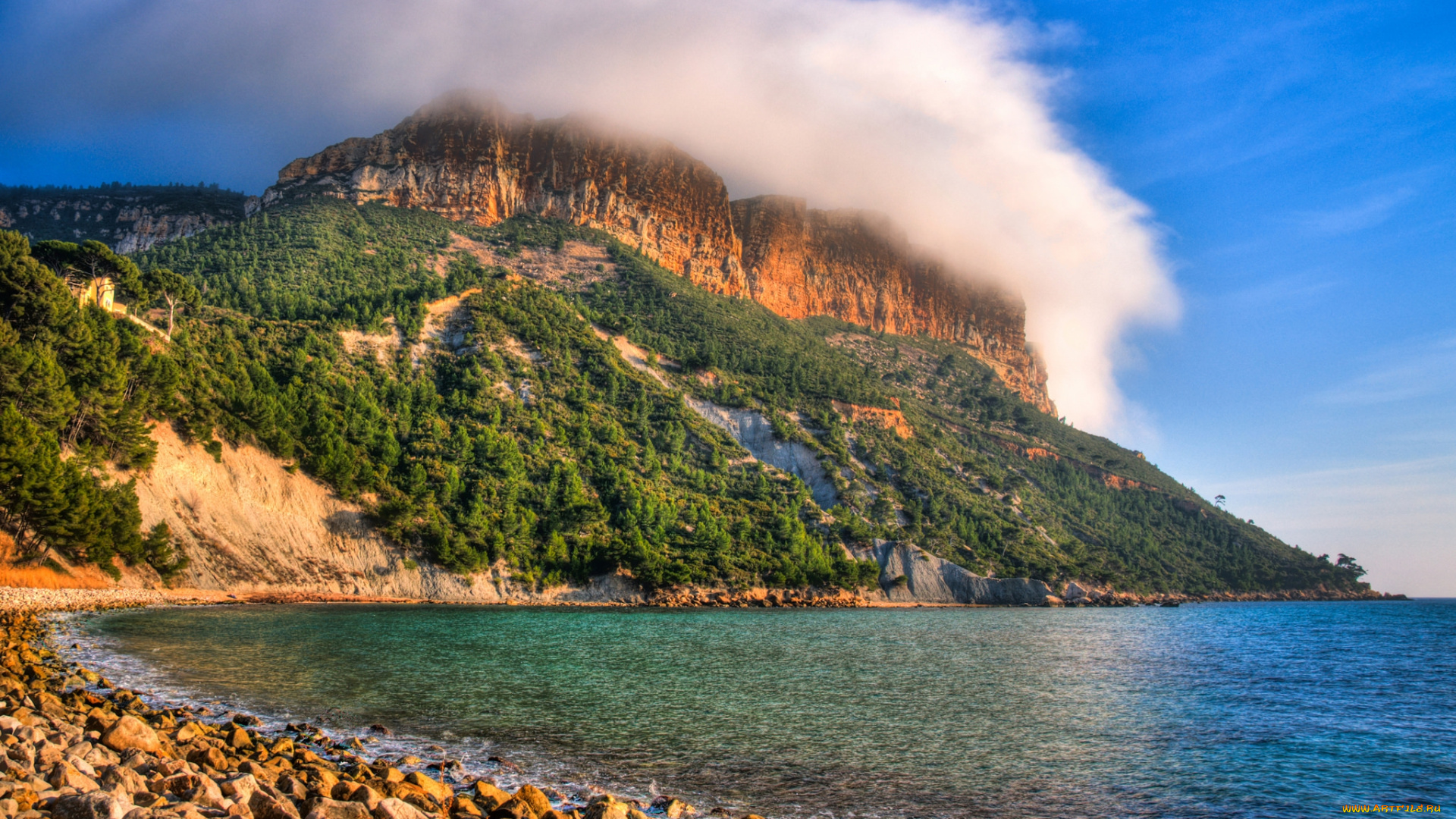 природа, побережье, простор