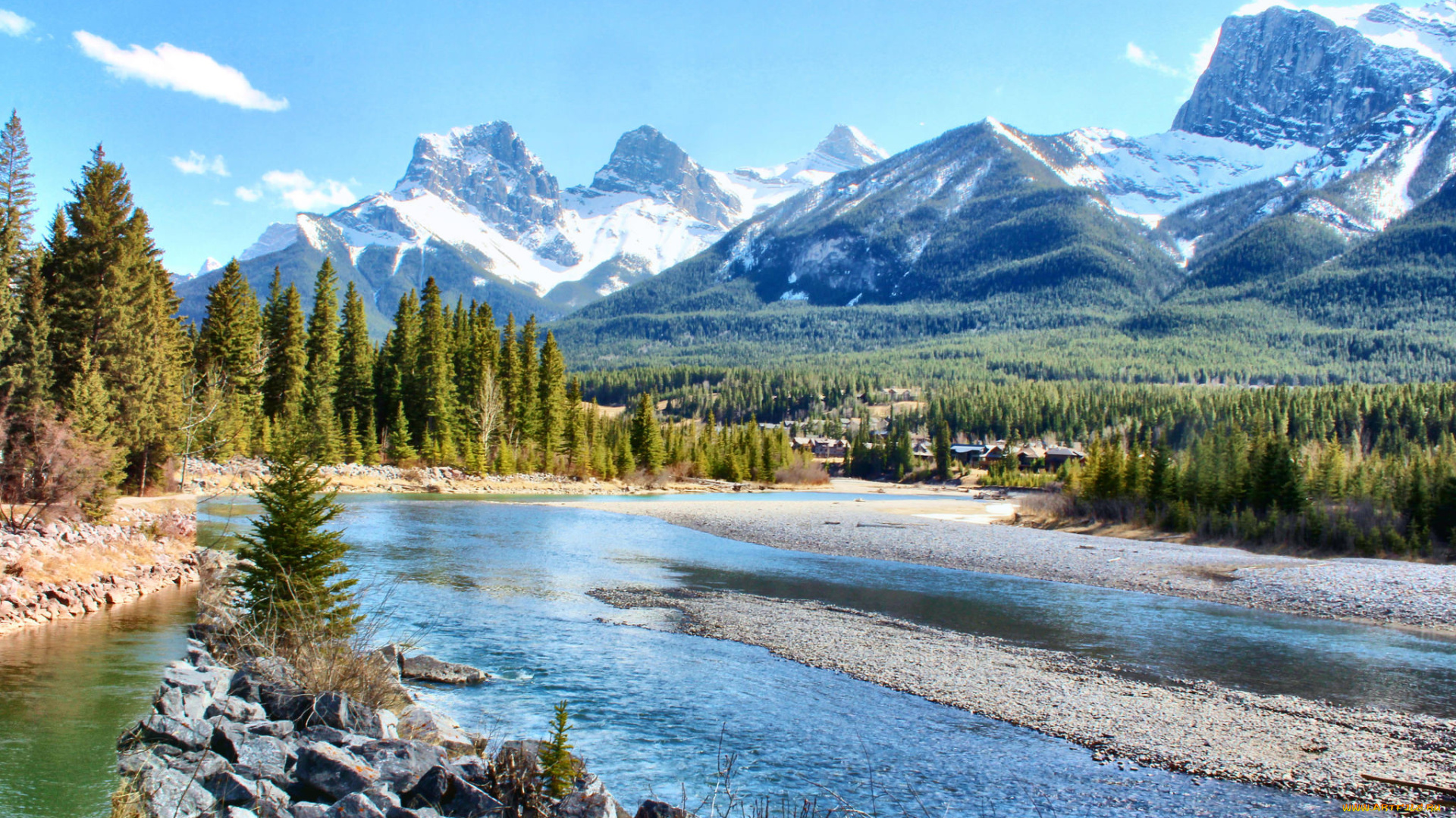 природа, реки, озера, простор