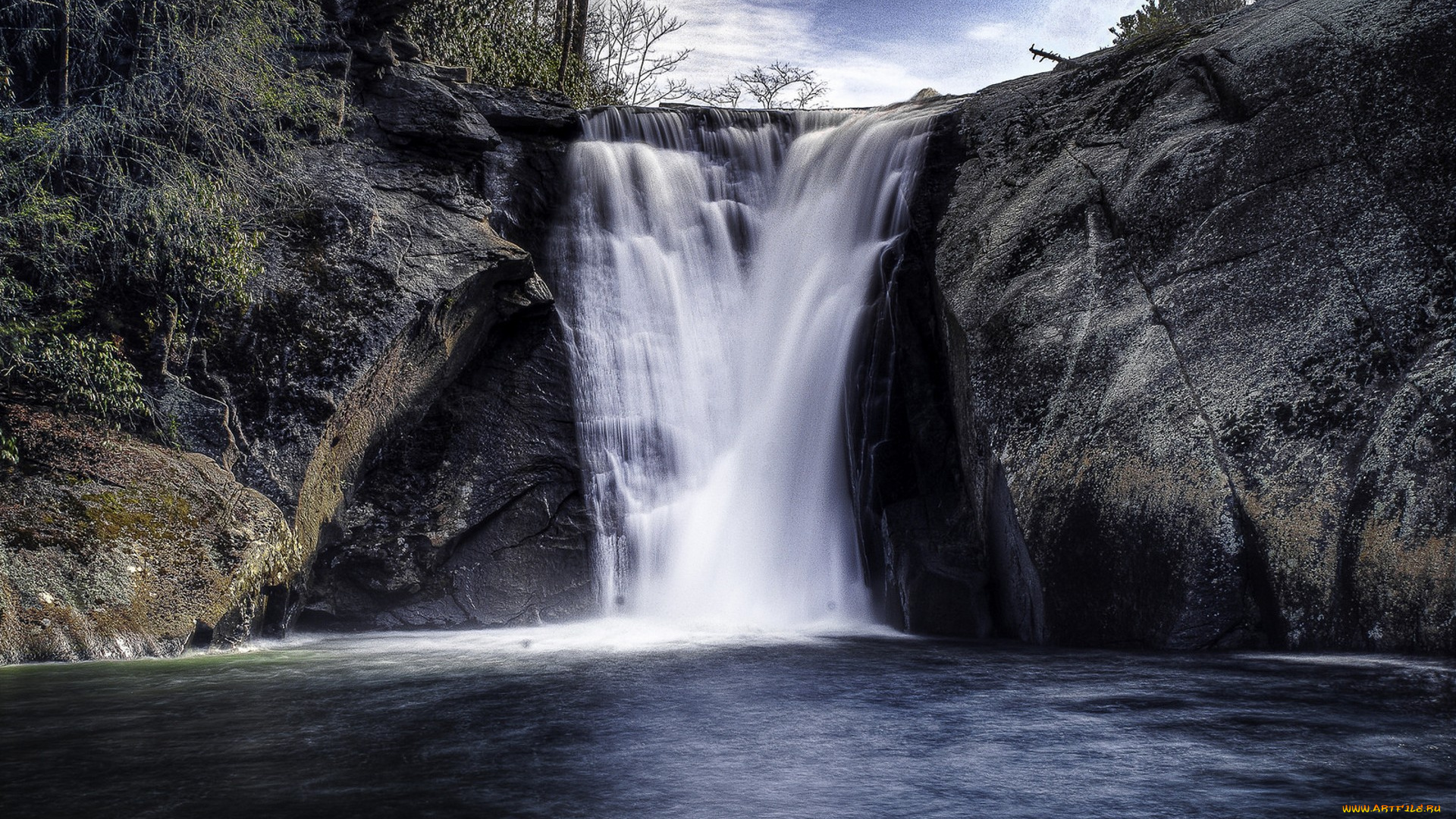 природа, водопады, простор