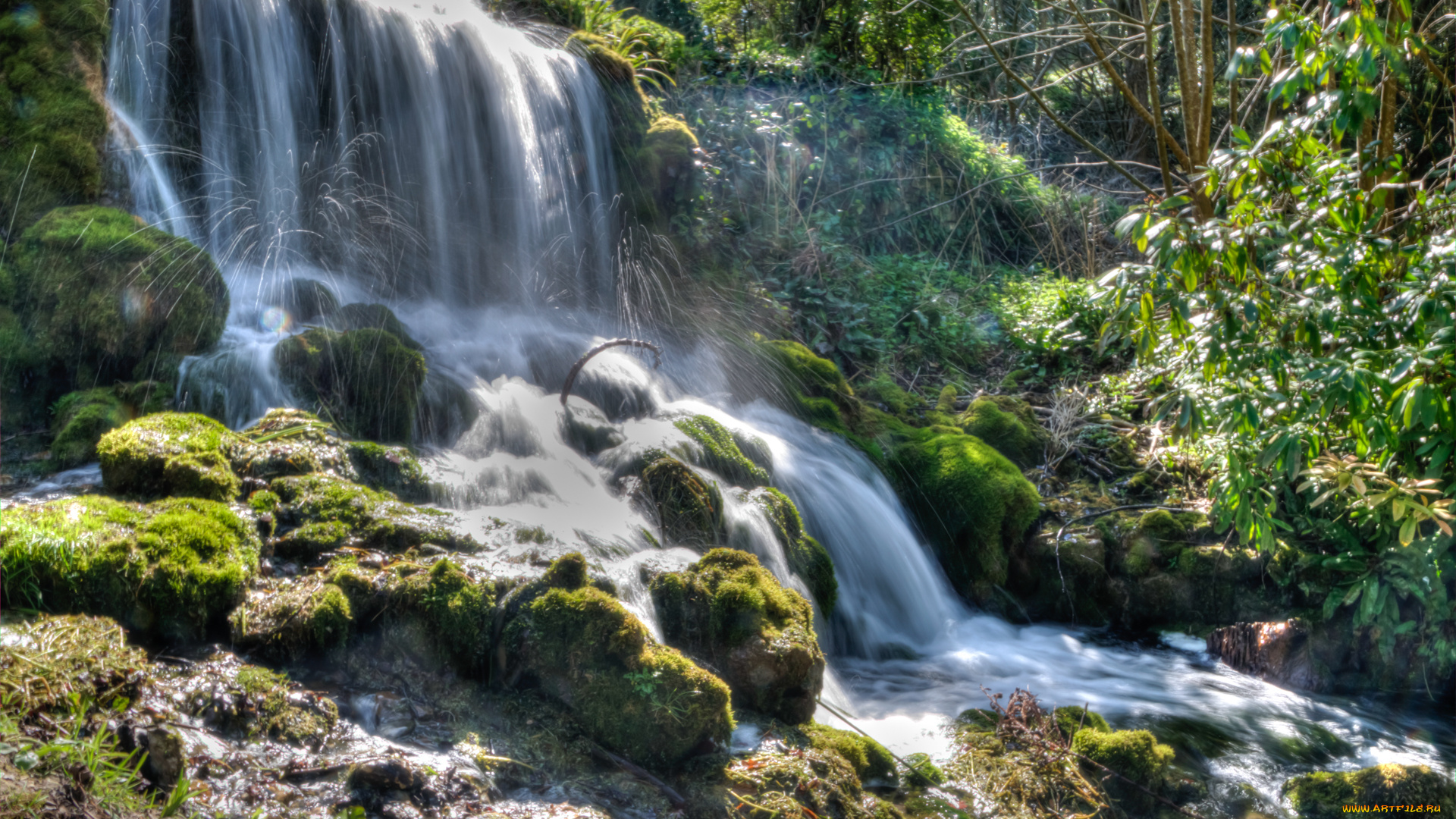 природа, водопады, простор