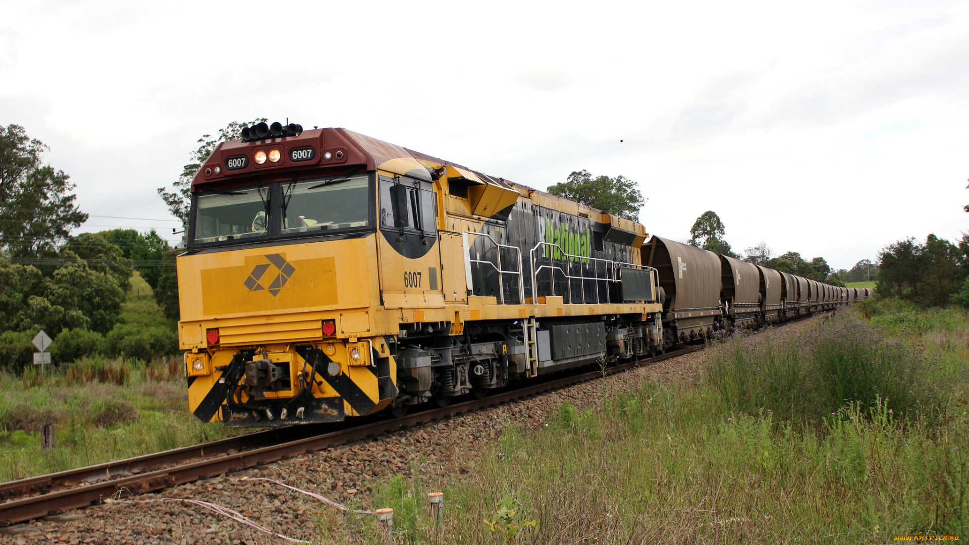 техника, поезда, локомотив, состав