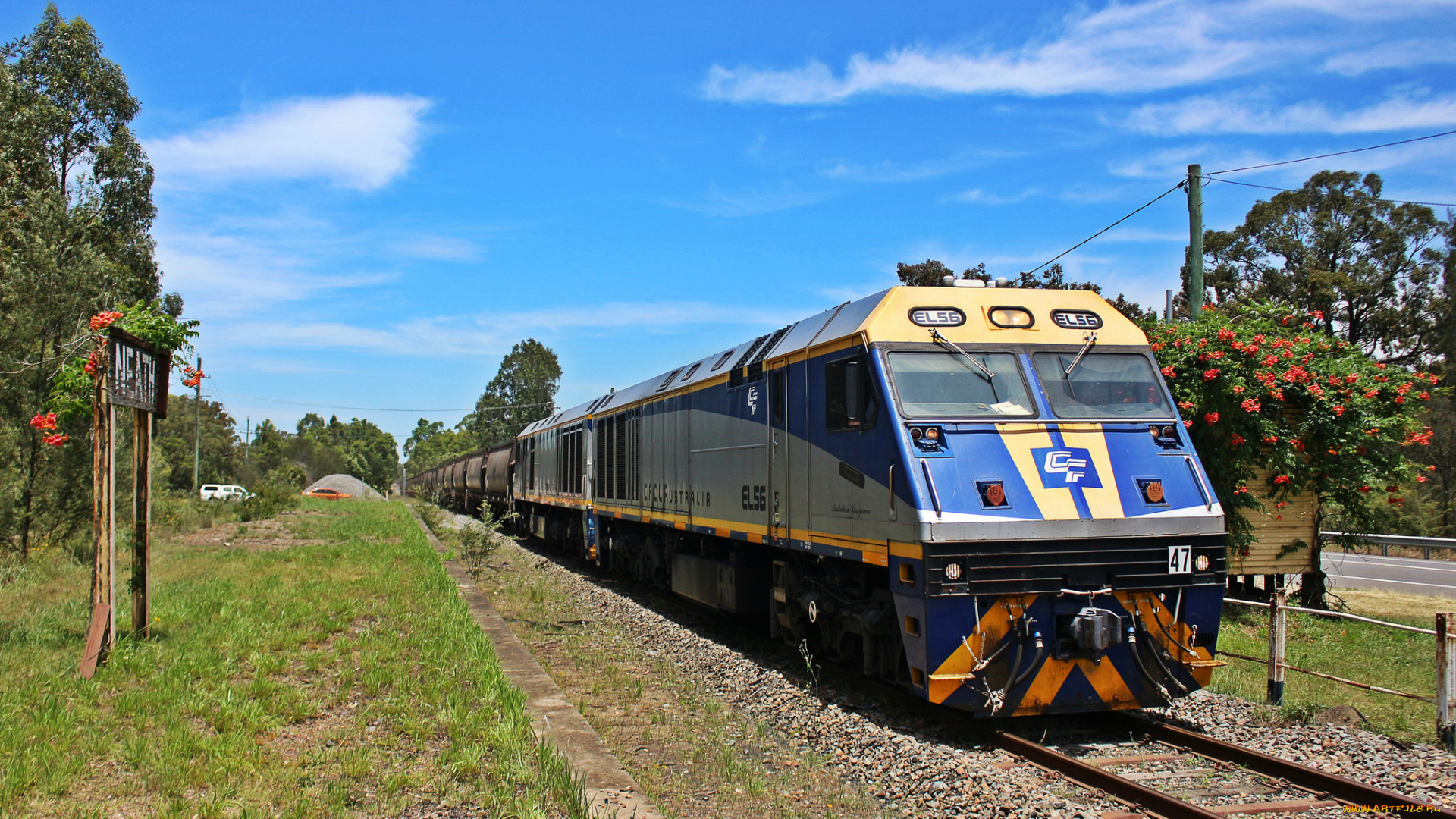 техника, поезда, состав, локомотив