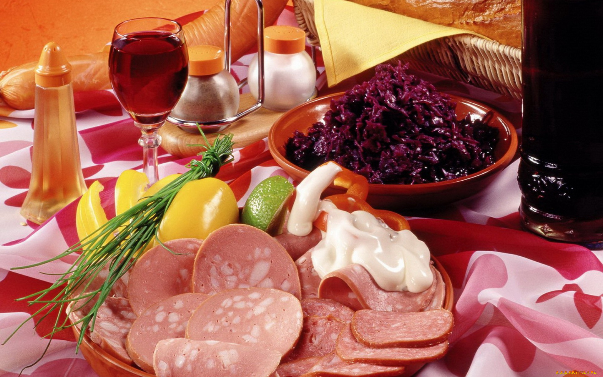 еда, колбасные, изделия, колбаса, салат, майонез