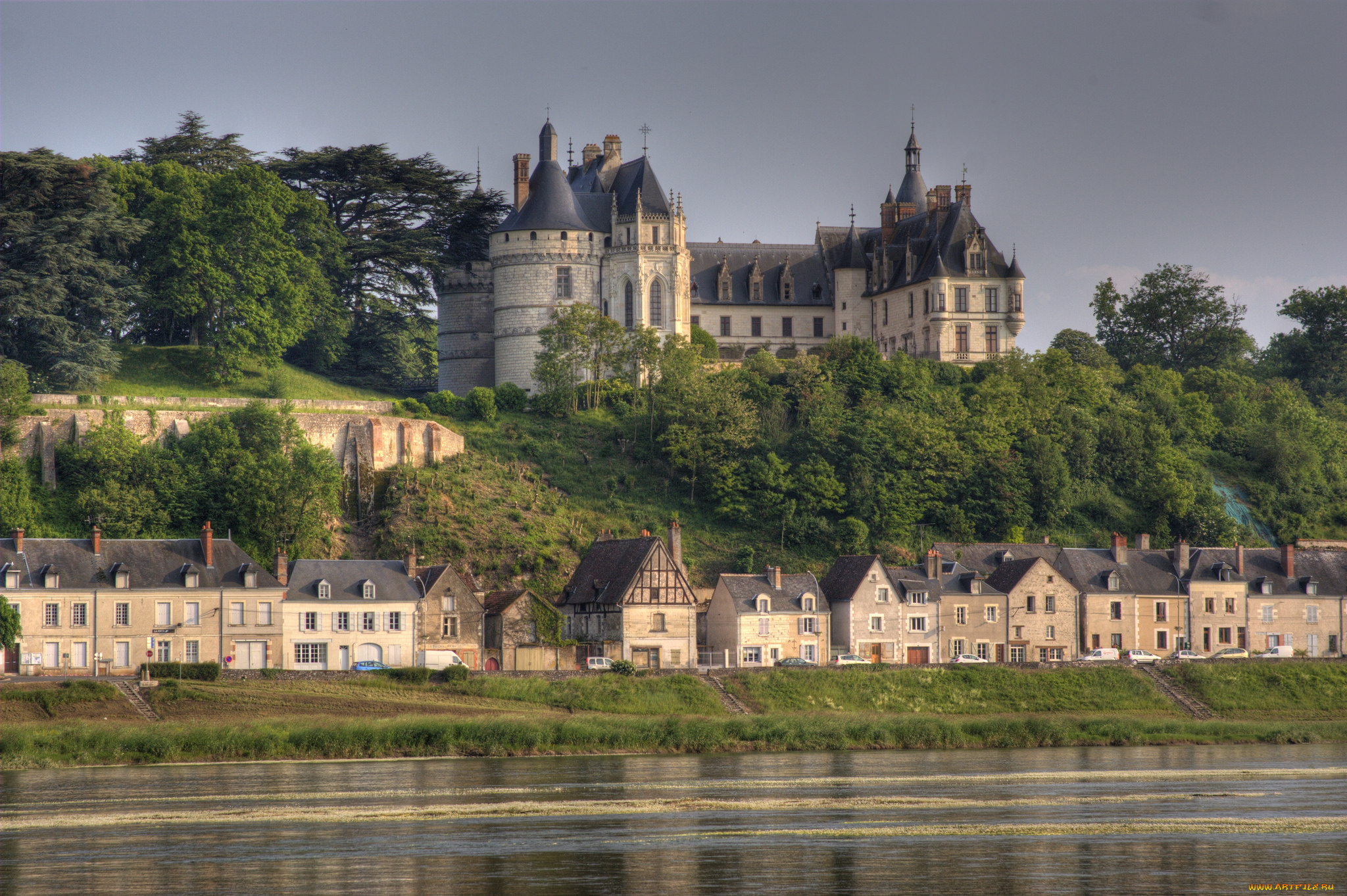 chaumont-sur-loire, города, замки, франции, замок