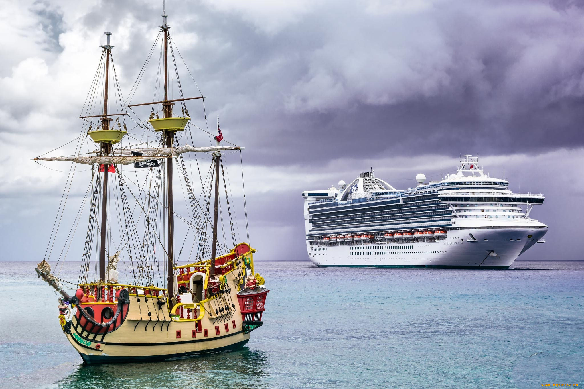 david, and, goliath, -, george, town, , grand, cayman, корабли, разные, вместе, круиз, лайнер