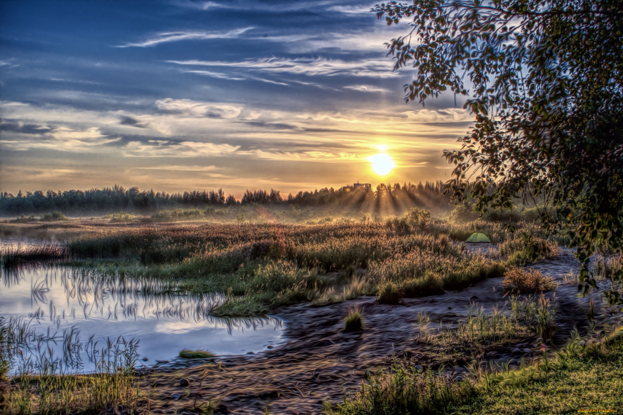 природа, восходы, закаты, простор