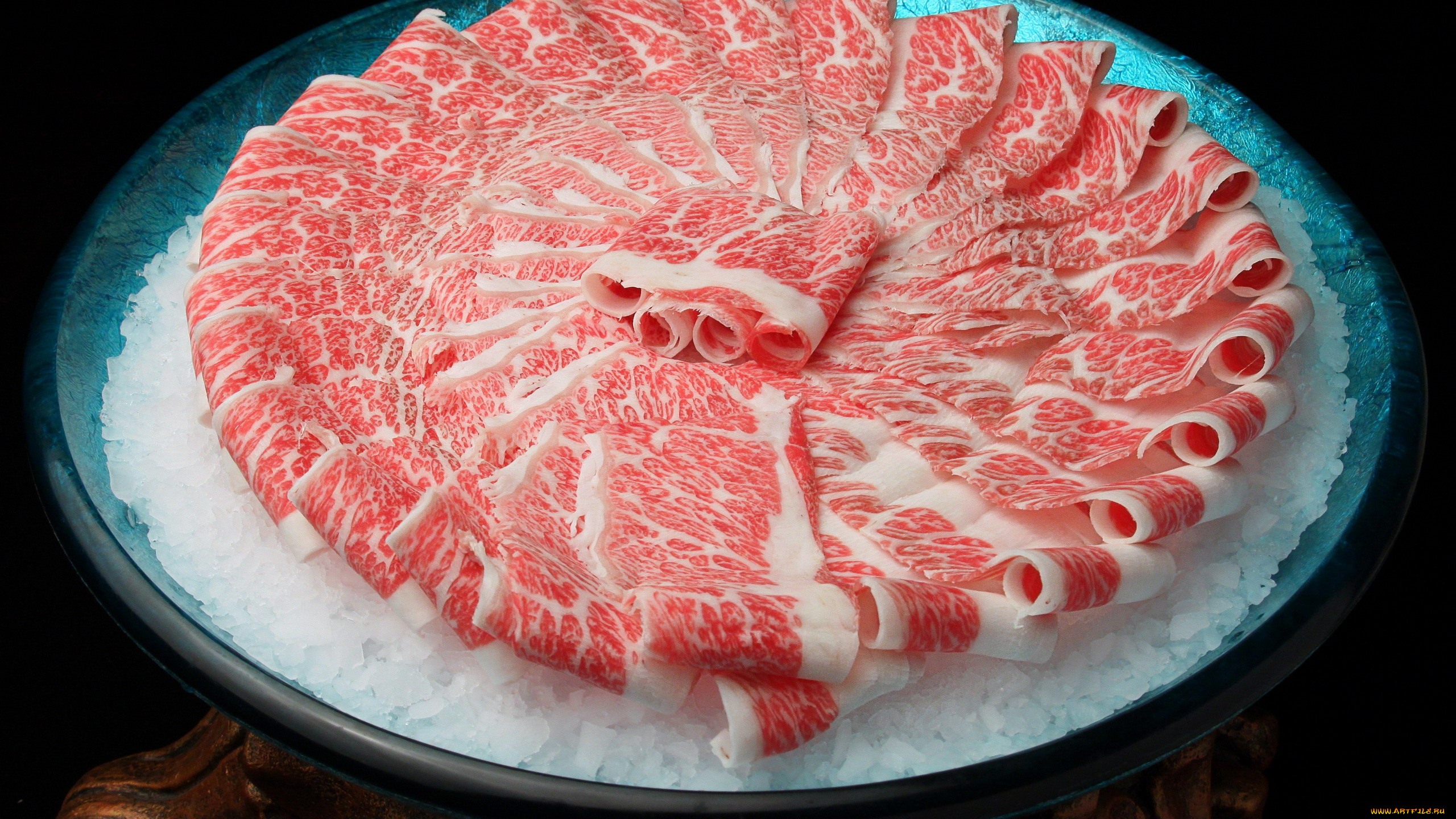 еда, мясные, блюда, лед, мраморная, говядина