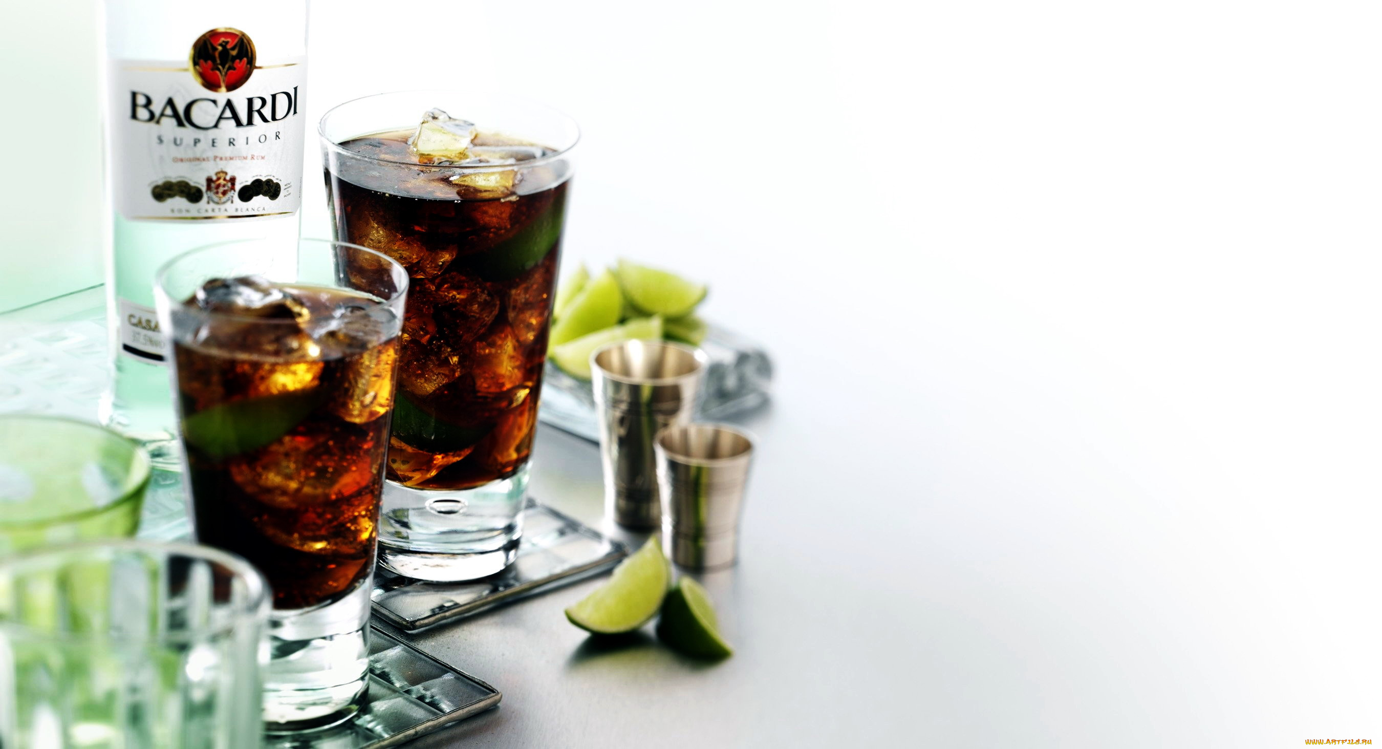 бренды, bacardi, коктейль, ром, лайм