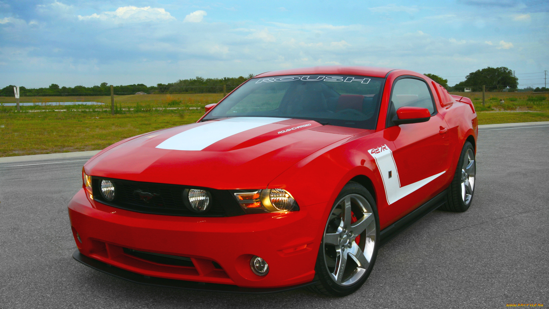 автомобили, mustang, красный, gt, ford