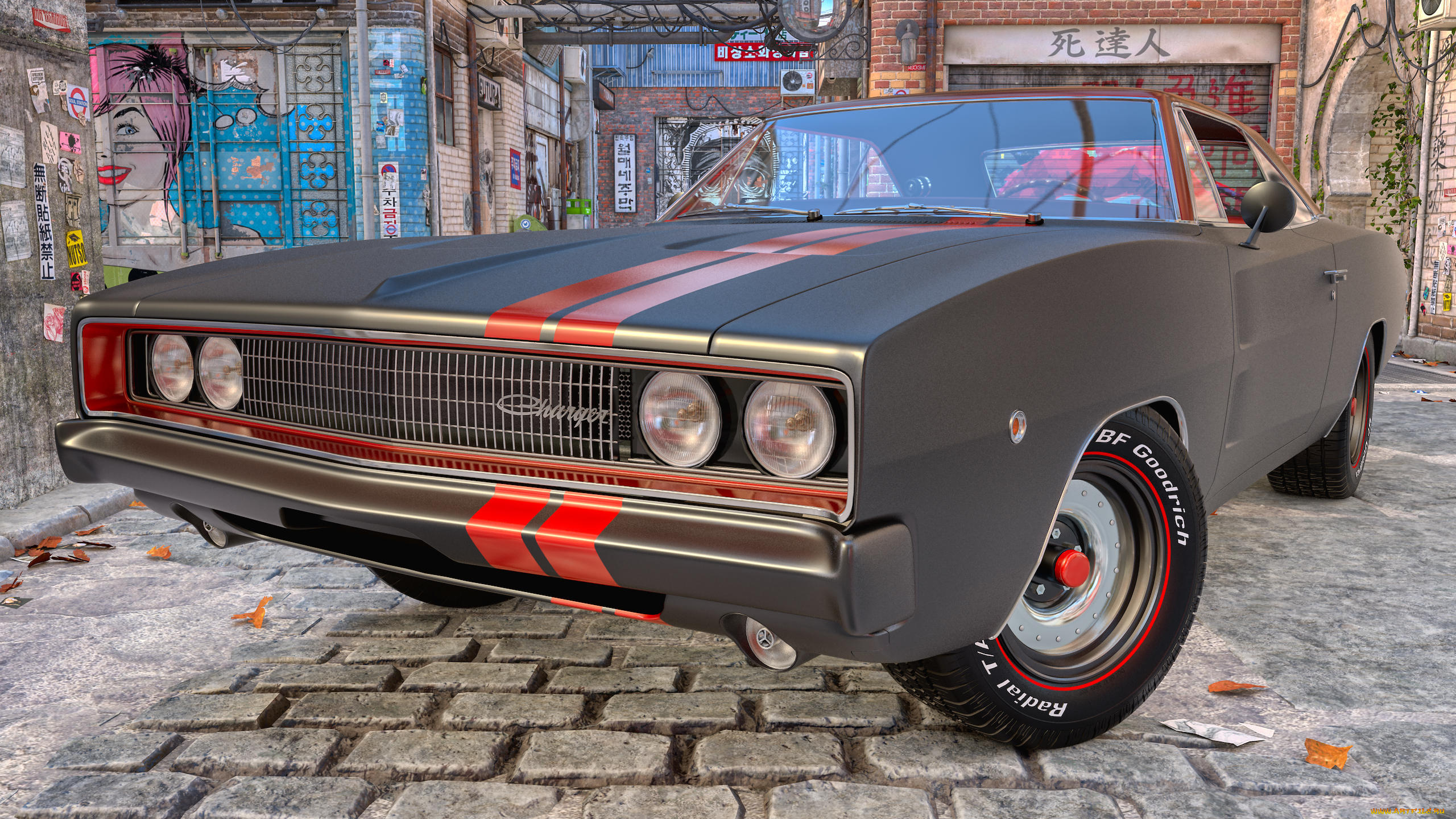 автомобили, 3д, фон, автомобиль