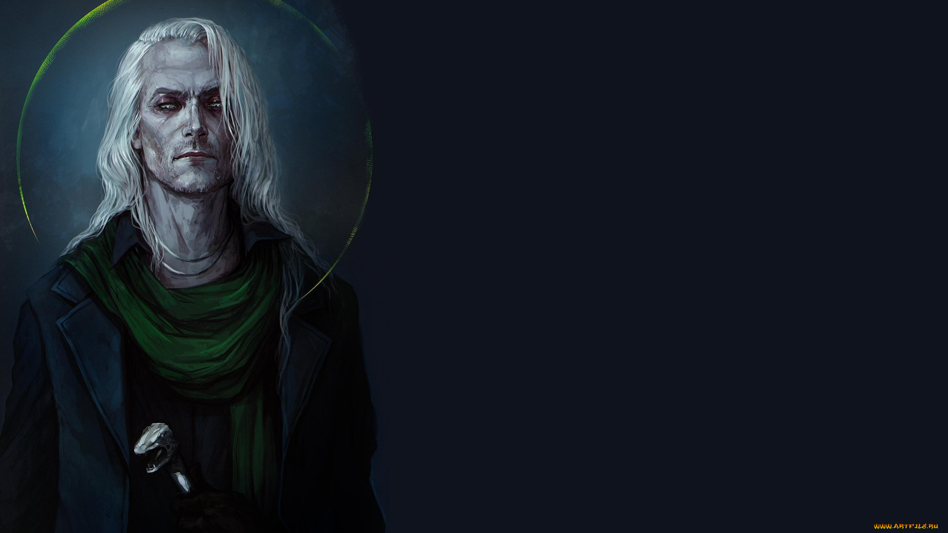 рисованное, кино, , мультфильмы, люциус, малфой, трость, шарф, пальто