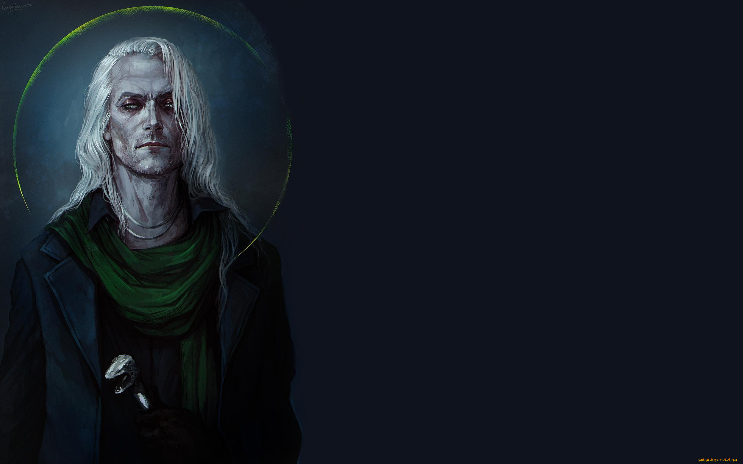 рисованное, кино, , мультфильмы, люциус, малфой, трость, шарф, пальто