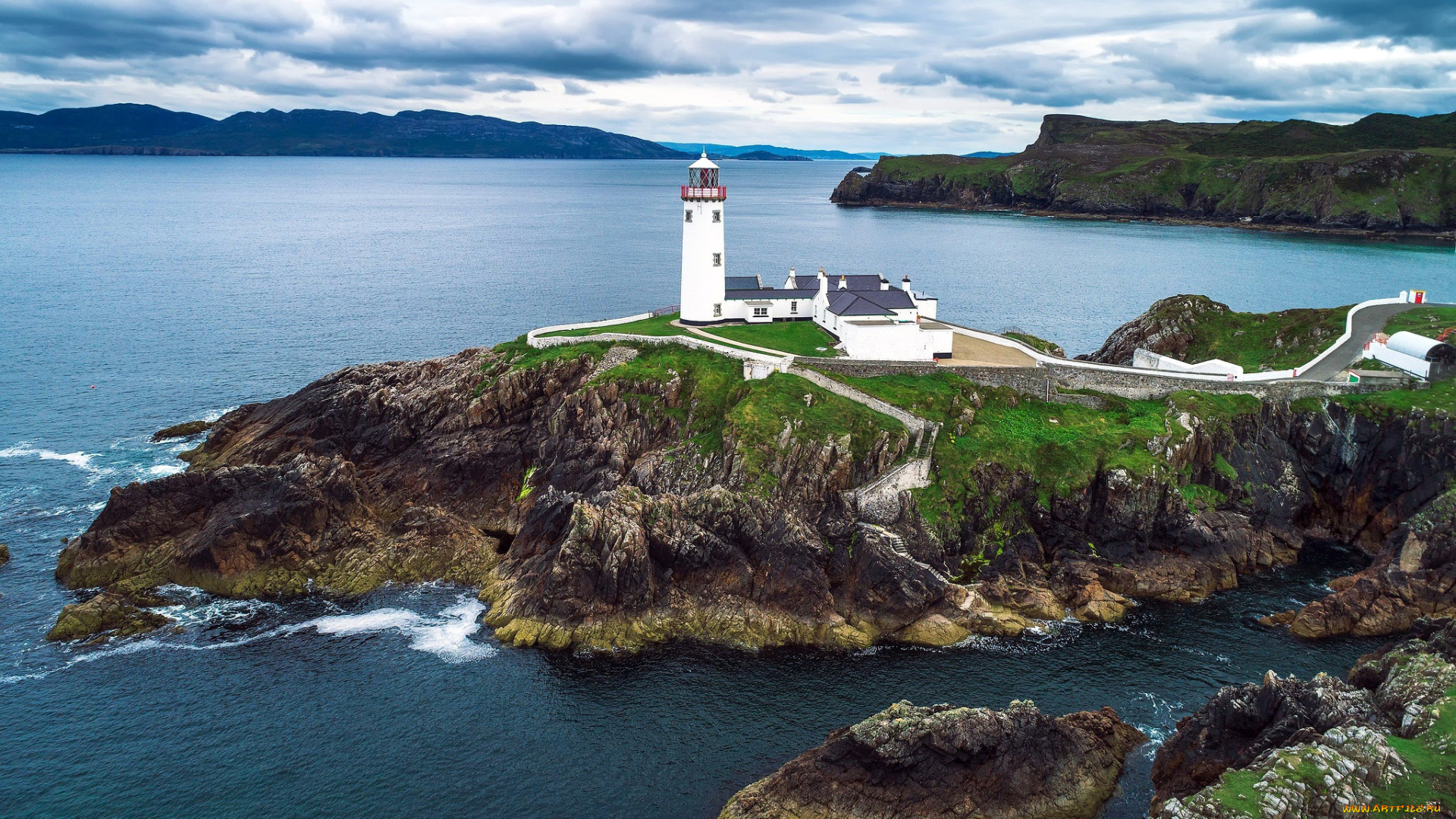 fanad, head, lighthouse, ireland, природа, маяки, fanad, head, lighthouse