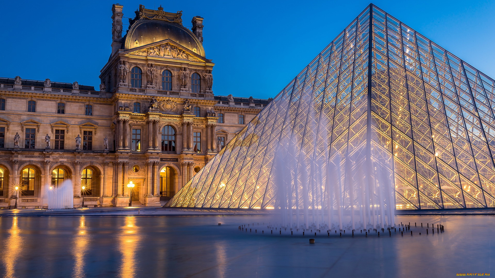 the, louvre, города, париж, , франция, the, louvre