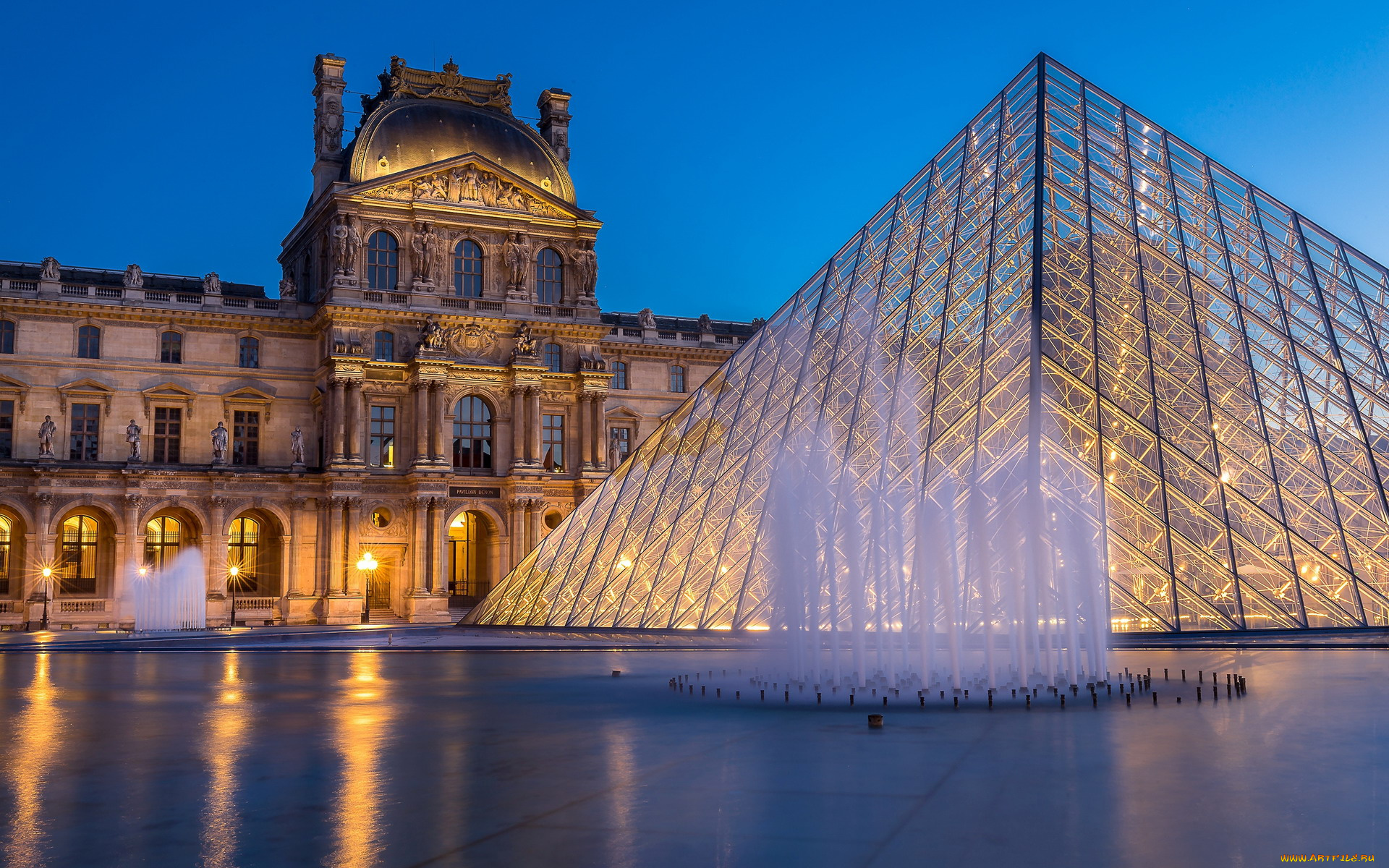 the, louvre, города, париж, , франция, the, louvre