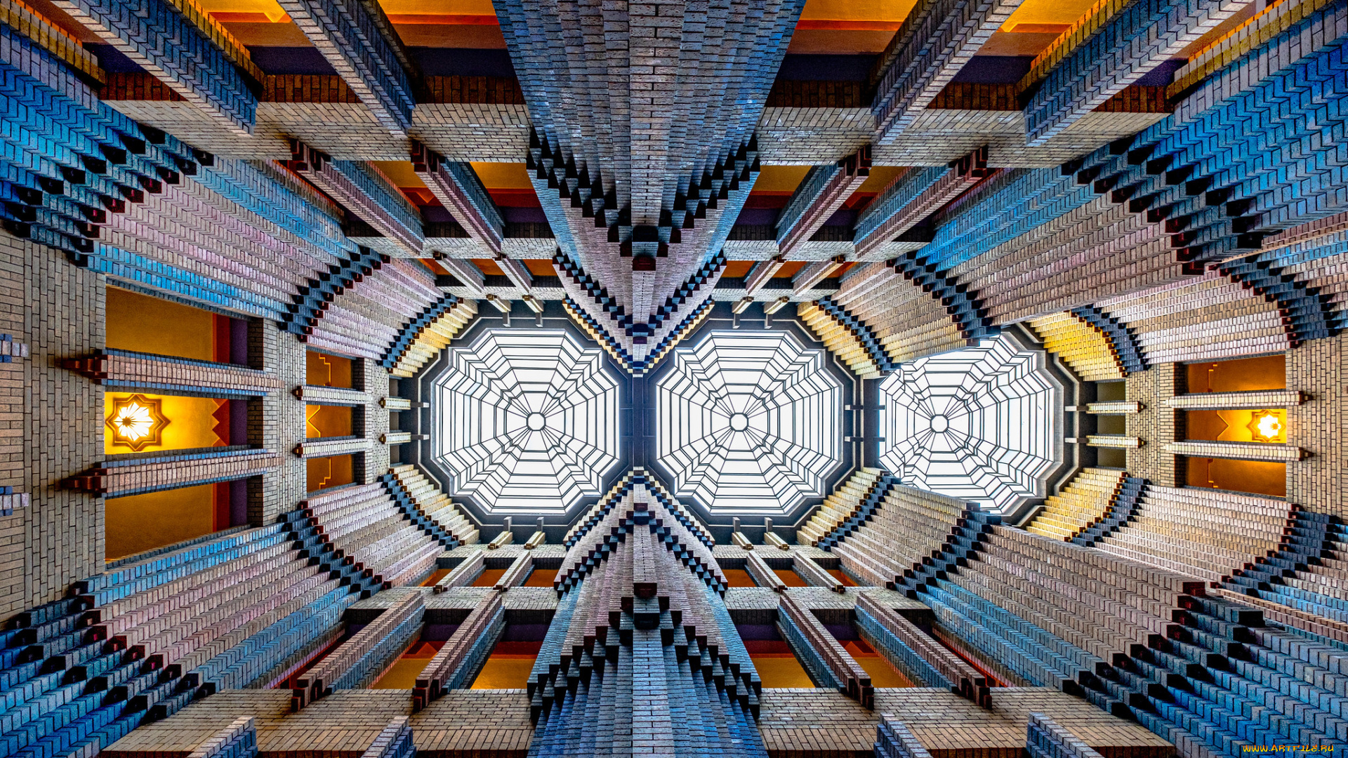 разное, элементы, архитектуры, потолок