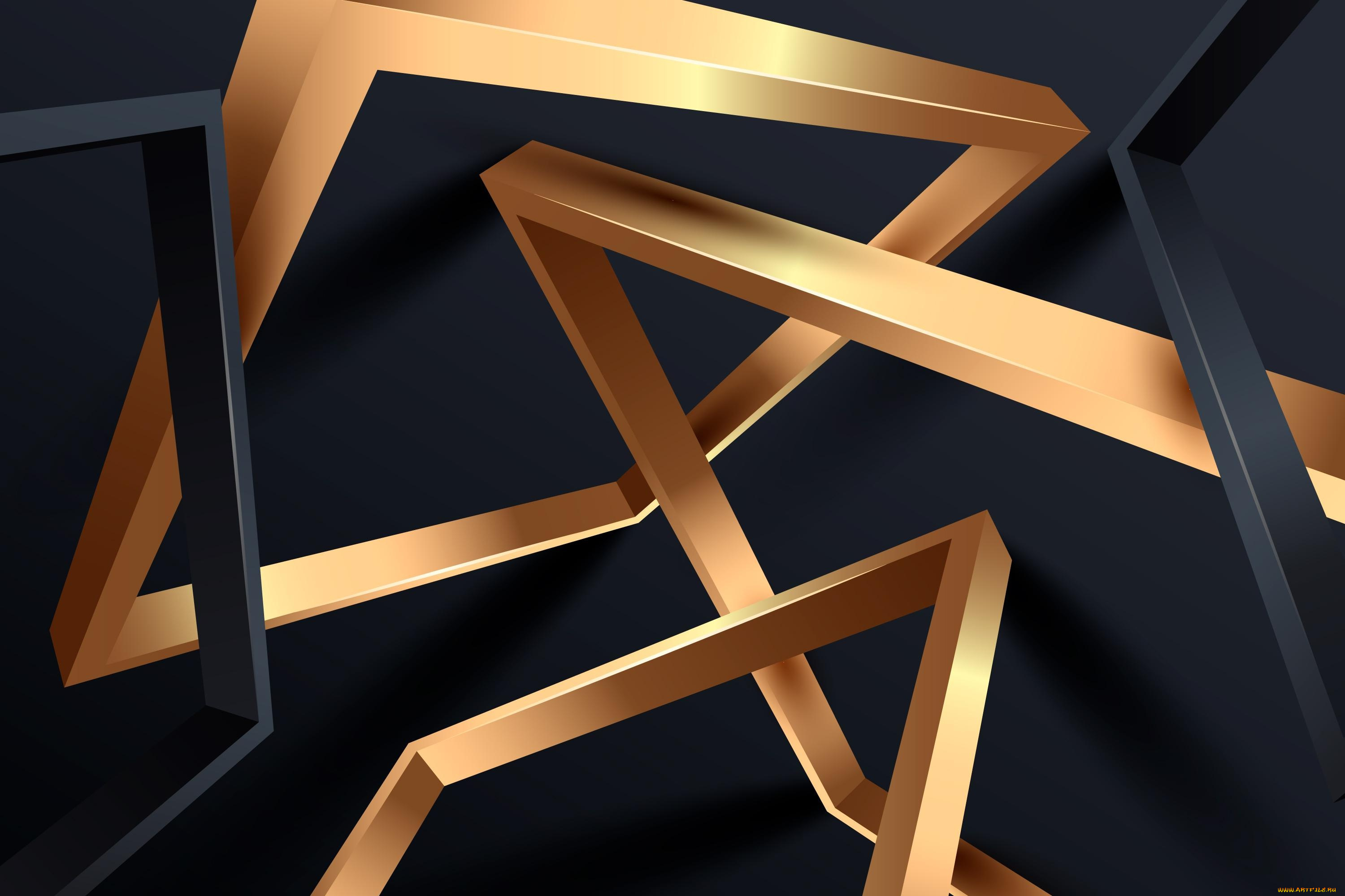 векторная, графика, -графика, , graphics, абстракция, темный, фон, вектор, элементы, черный, позолота