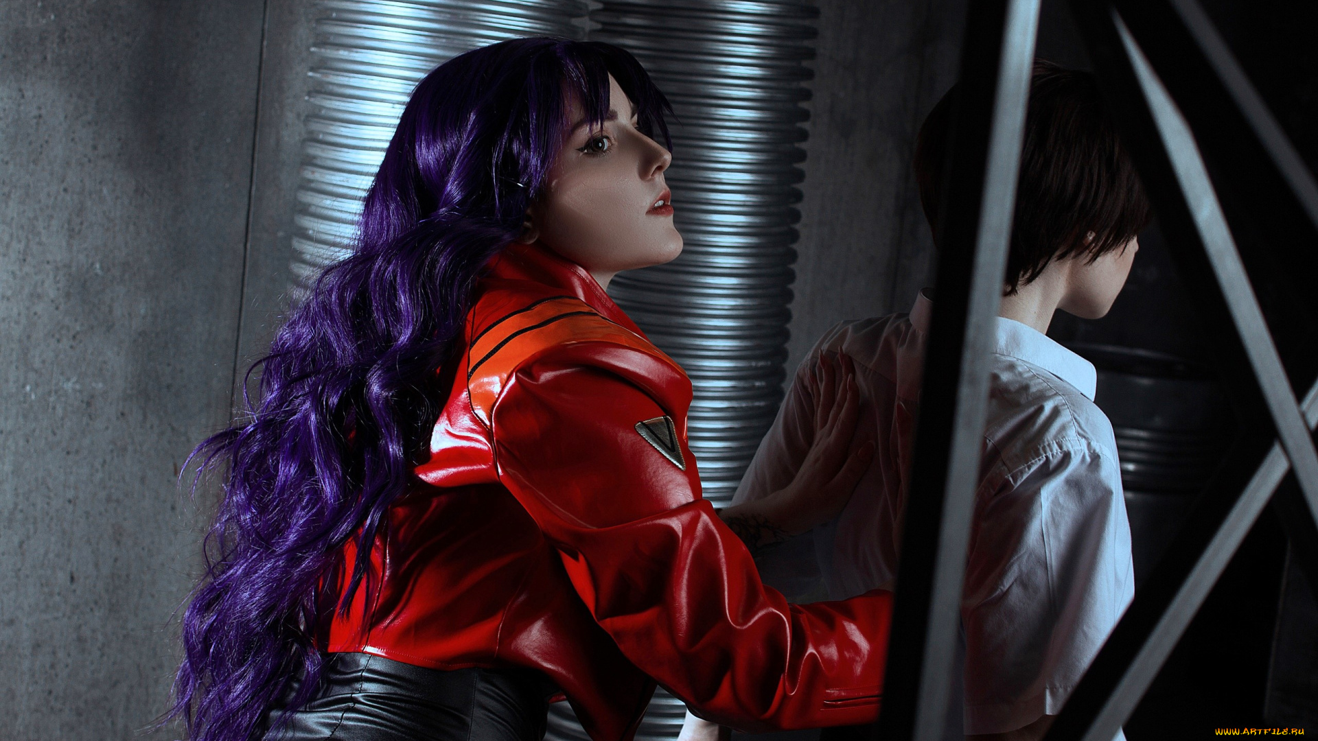 девушки, -, креатив, , косплей, образ, костюм, косплей, трубы, решетка