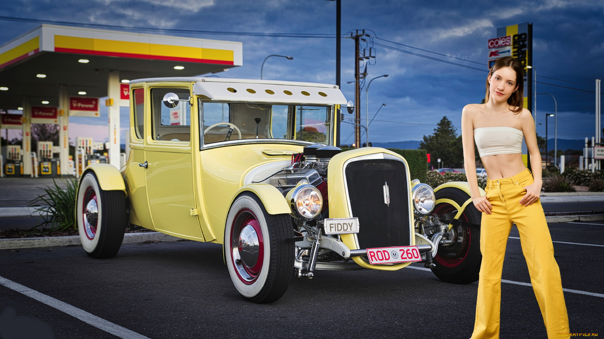 hot, rod, автомобили, -авто, с, девушками, hot, rod