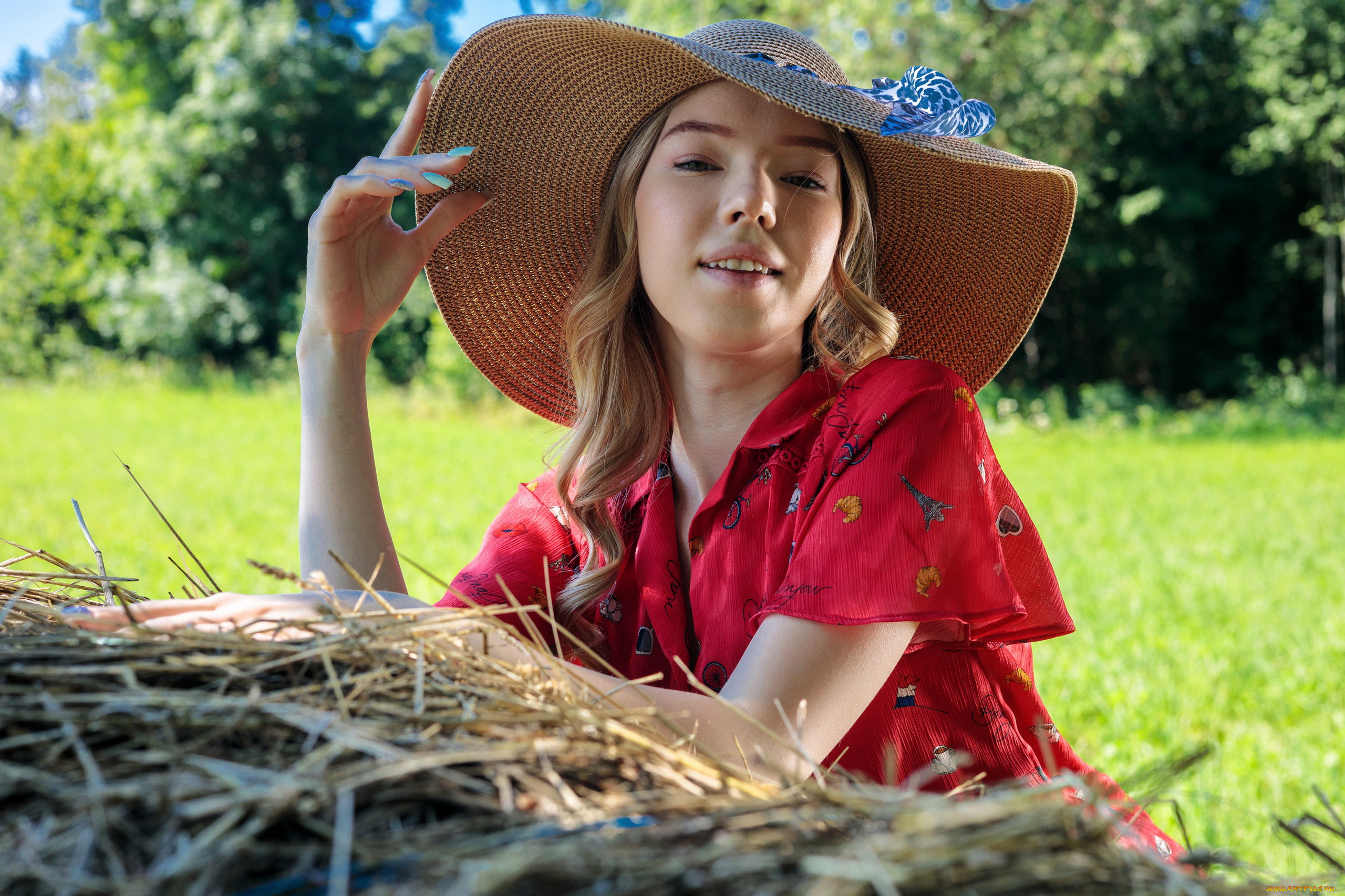 девушки, -, блондинки, , светловолосые, блондинка, шляпа