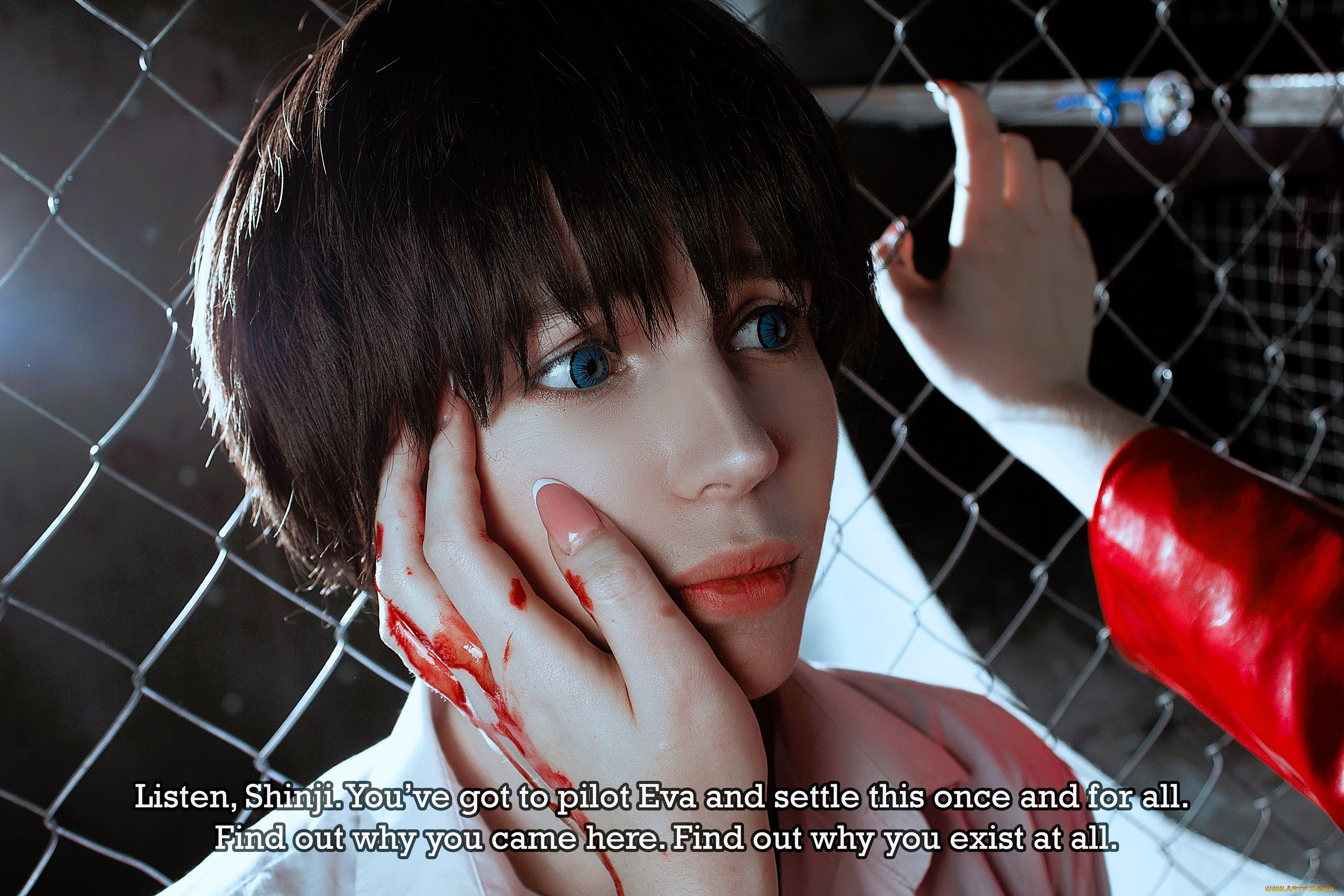 девушки, -, креатив, , косплей, образы, косплей, костюмы, кровь, руки, решетка