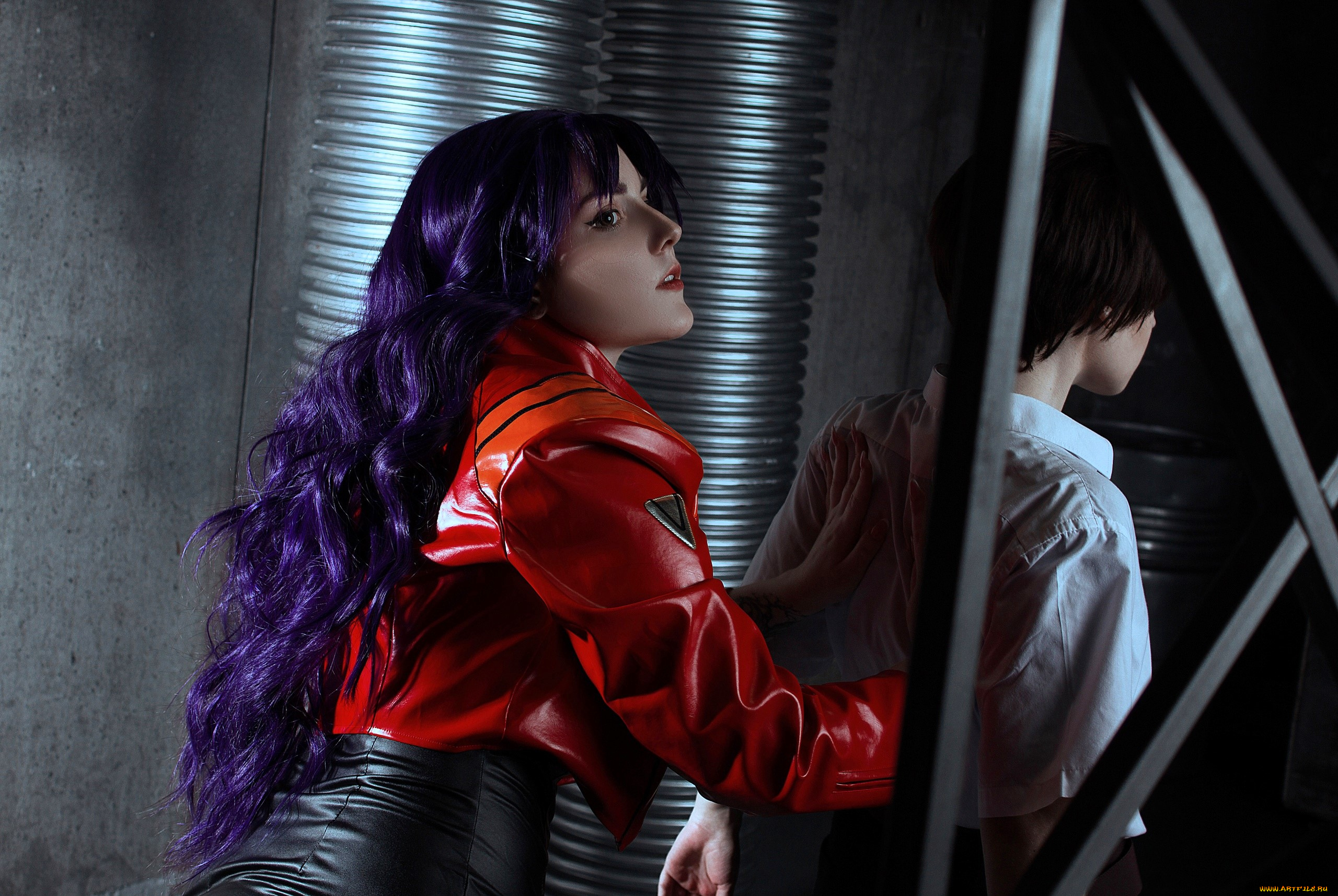 девушки, -, креатив, , косплей, образ, костюм, косплей, трубы, решетка