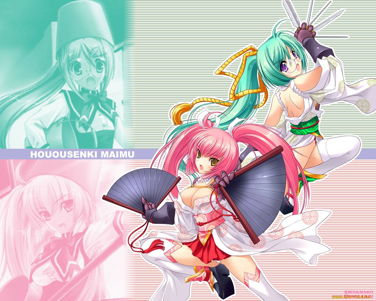 girl, r53, аниме, weapon, blood, technology