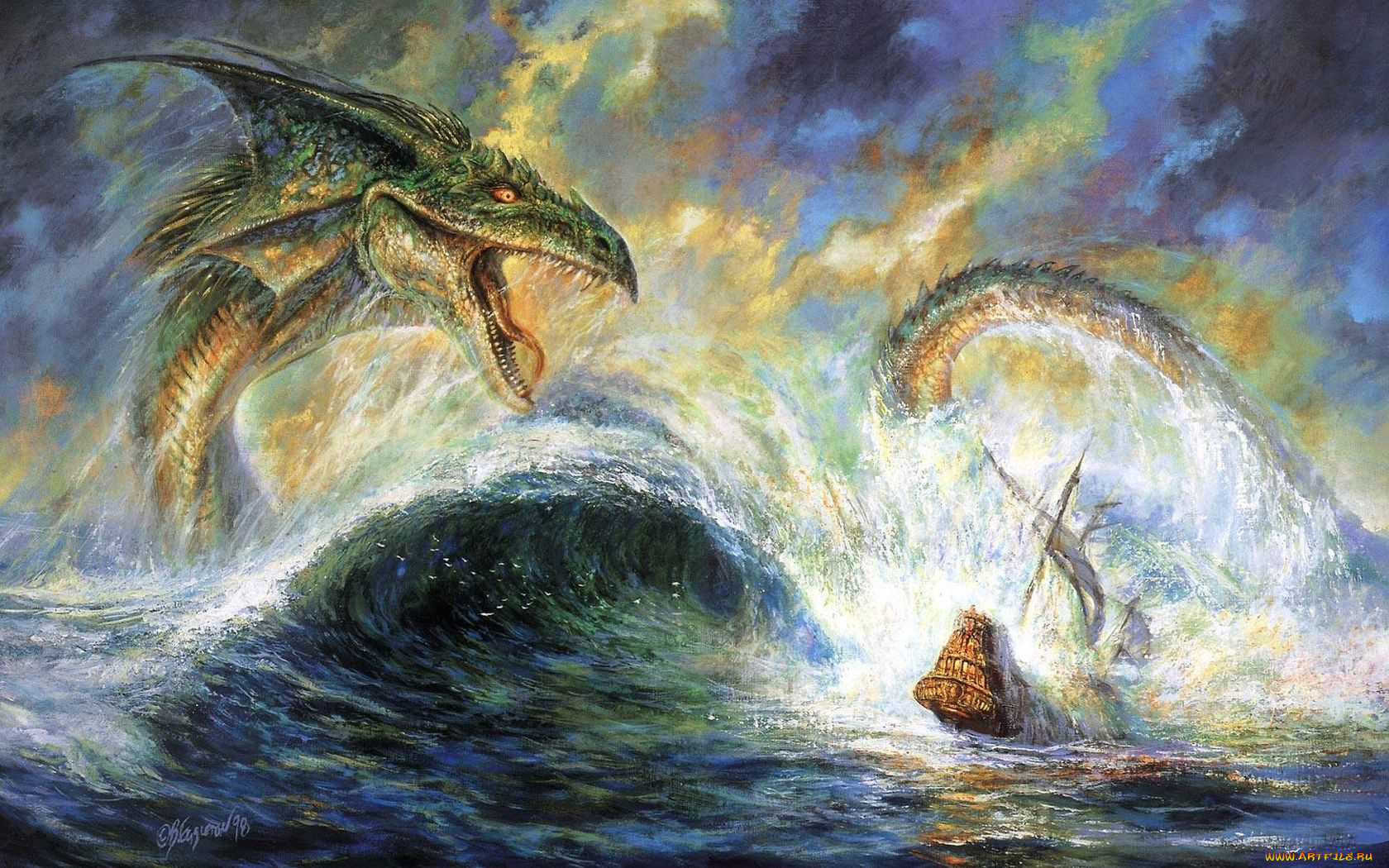 фэнтези, драконы