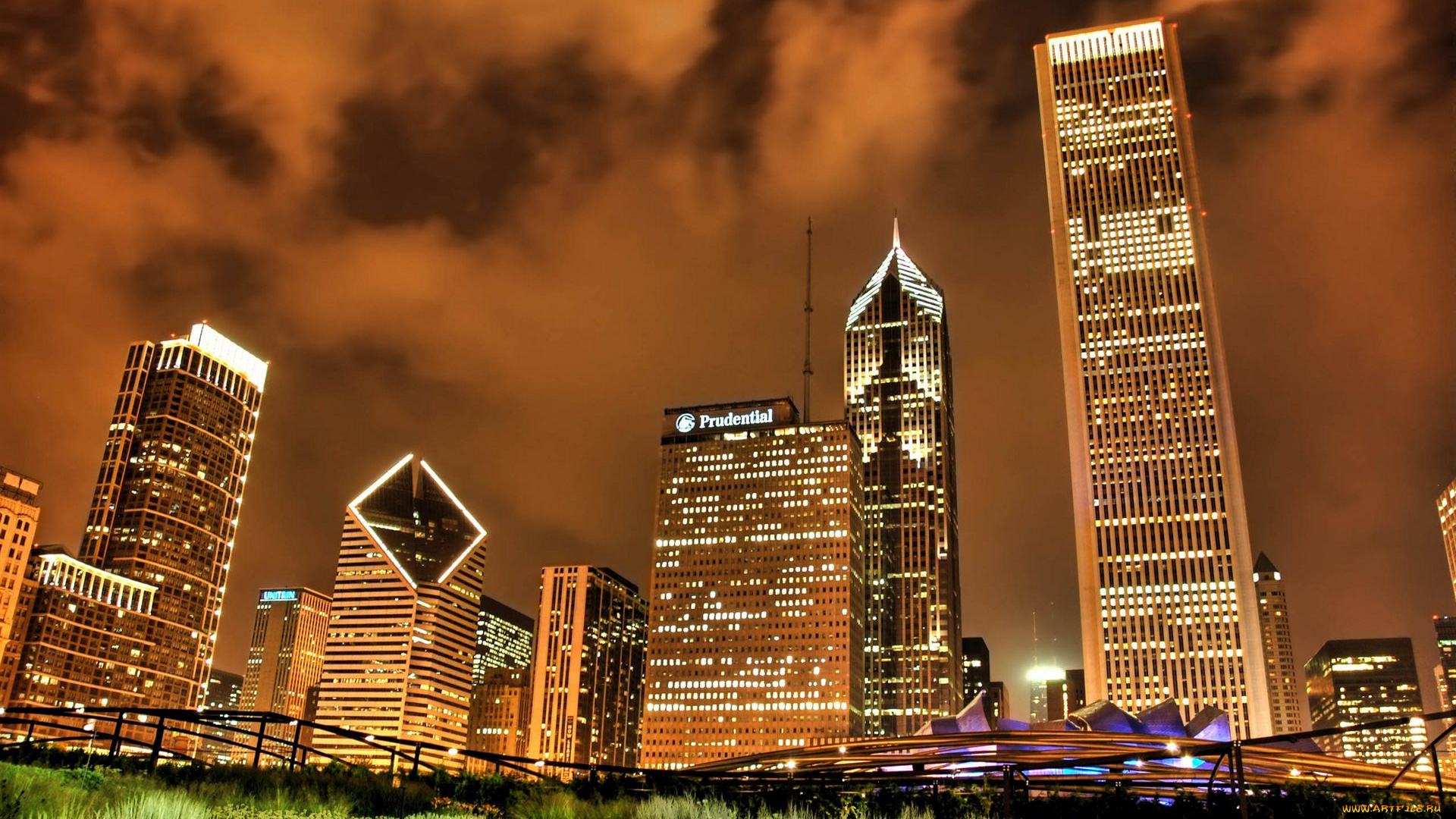 города, Чикаго, сша