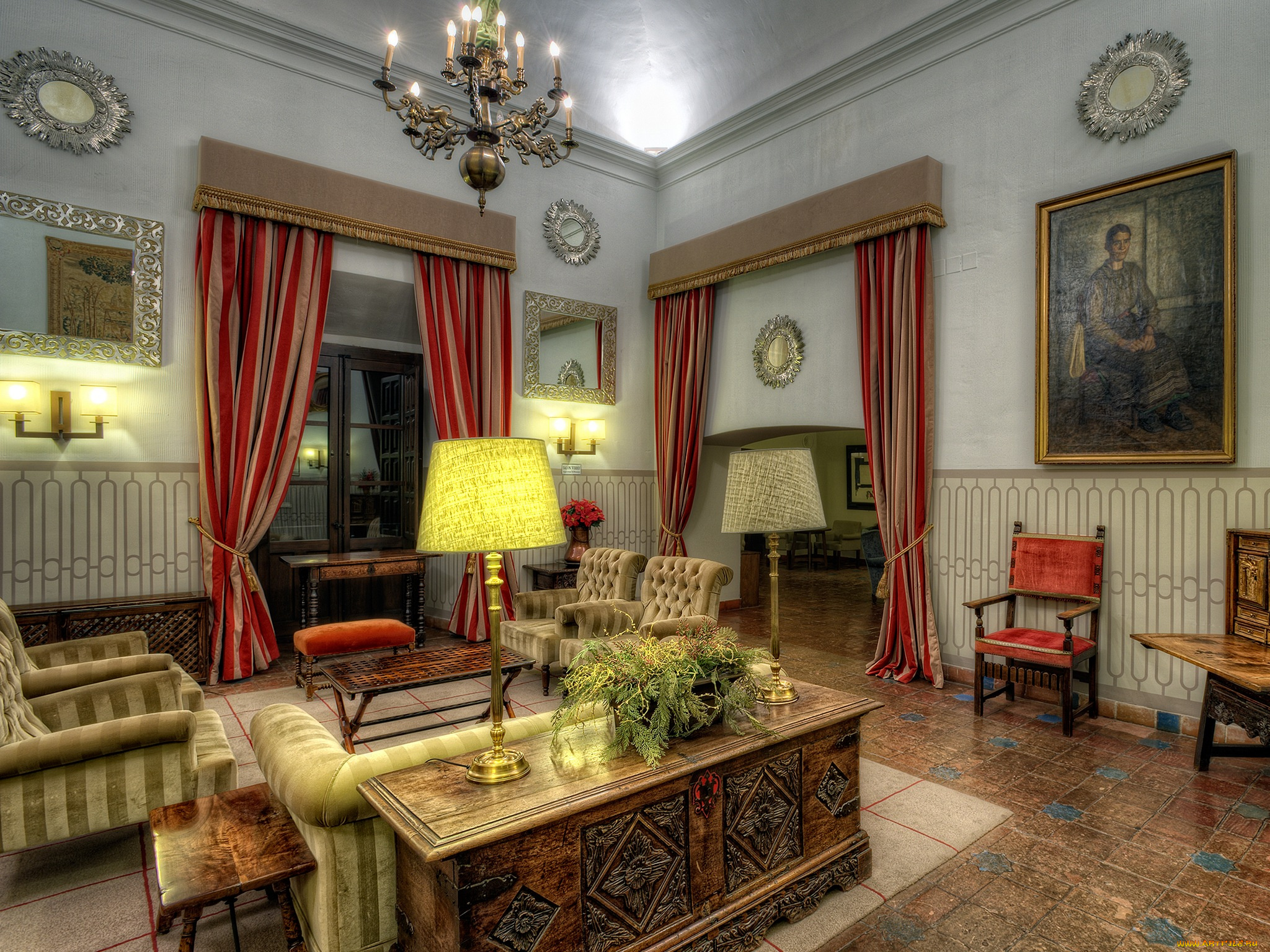 интерьер, кабинет, библиотека, офис